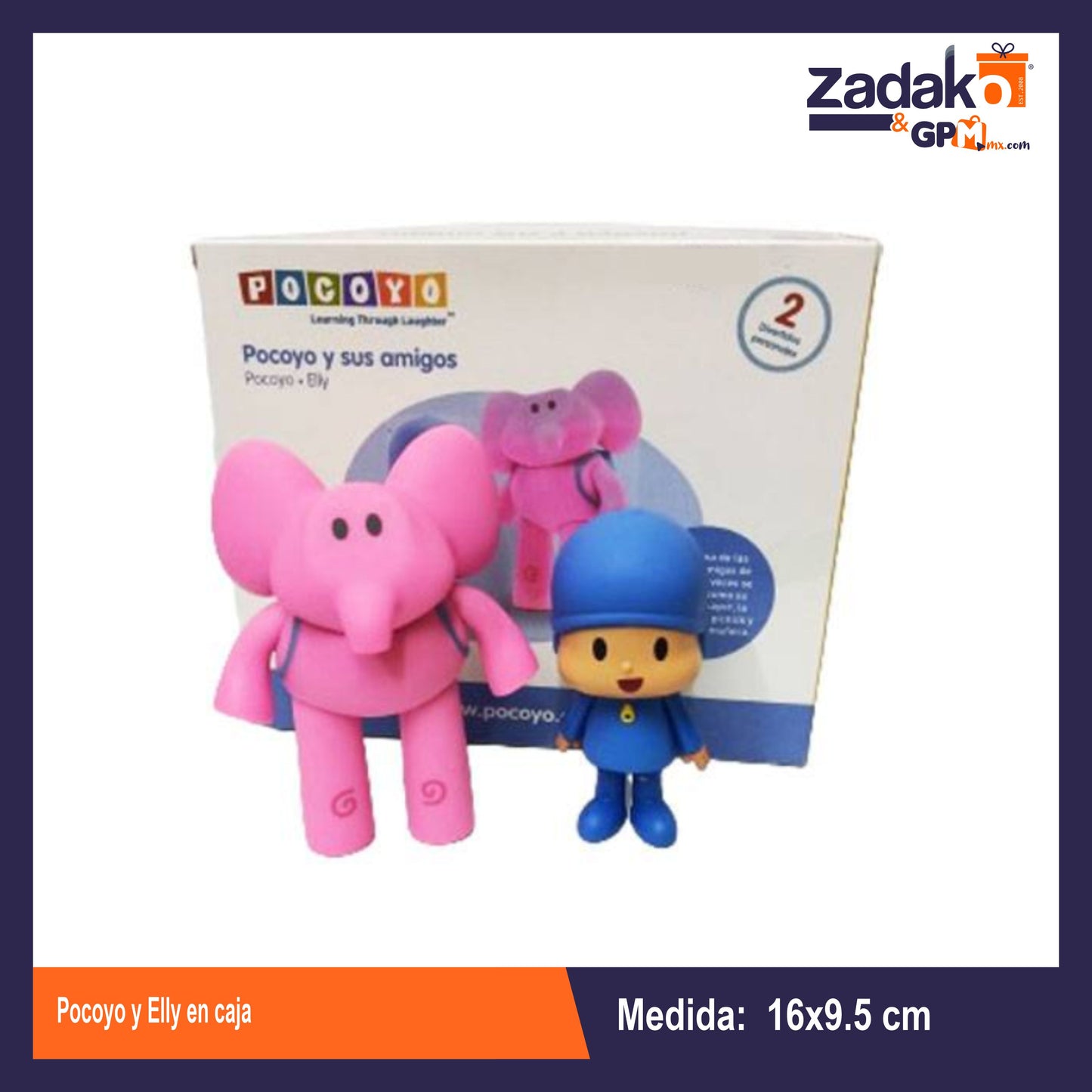 T379819 POCOYO Y ELLY EN CAJA CON 1 PZ O CAJA CON 48 PZS