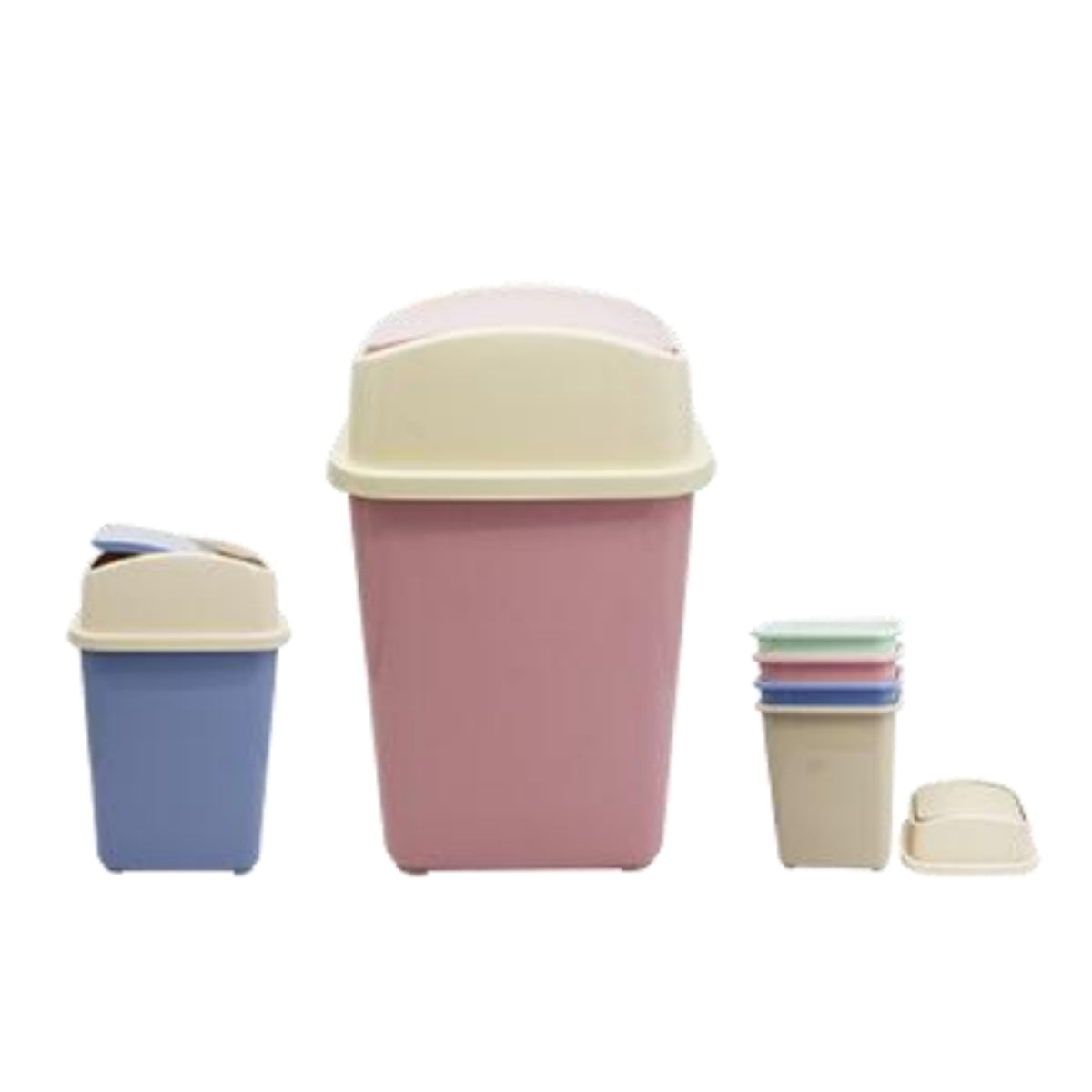 N-GPM-9050 AO-0011 CESTO PAPELERO BALANCIN CON 1 PZ O CAJA CON 40 PZS