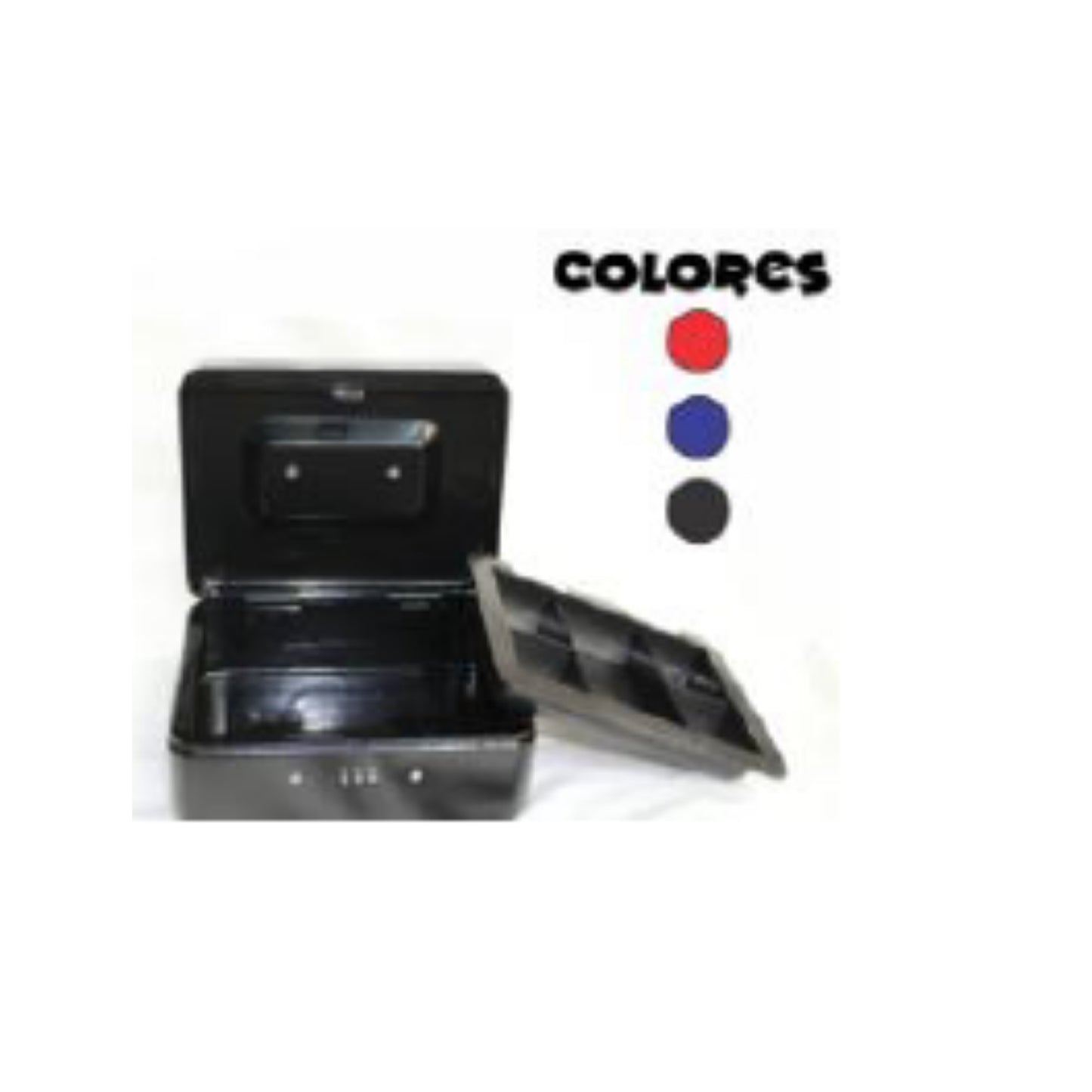 GPM-9110 CAJA DE METALICA PARA EFECTIVO 4 COLORES 15 x 12 x 7.5 CM CON 1 PZ O CAJA CON 24 PZS