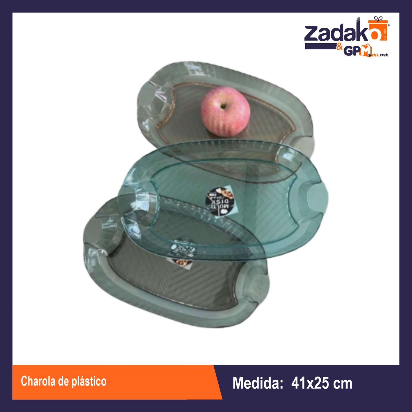 AA-1101B-1 CHAROLA DE PLASTICO CON 1 PZ O CAJA CON 180 PZS