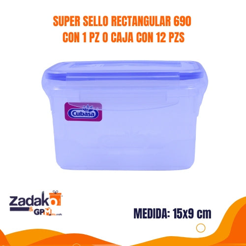 N-GPM-9623 SUPER SELLO RECTANGULAR 690 CON 1 PZ O CAJA CON 12 PZS