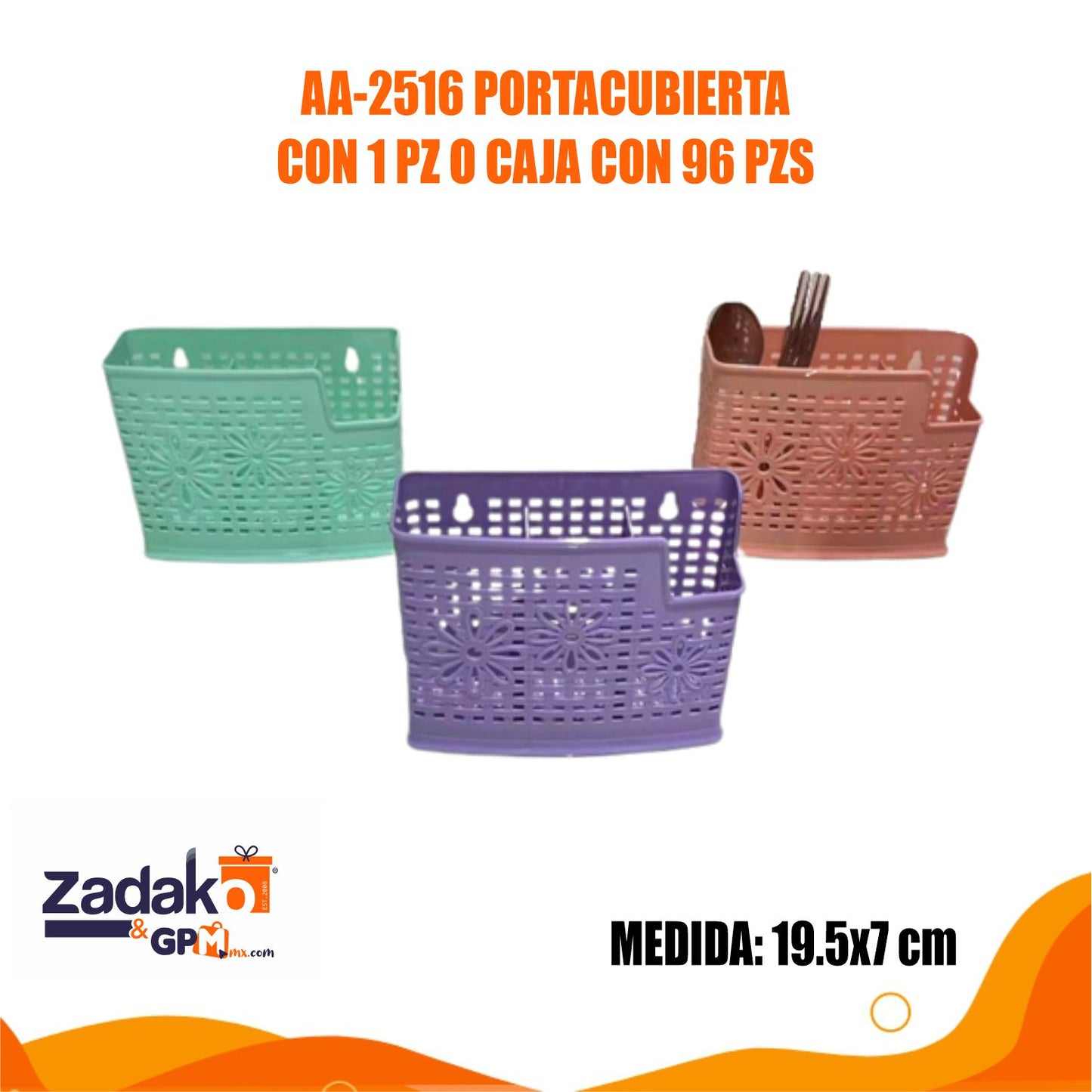 AA-2516 PORTACUBIERTA CON 1 PZ O CAJA CON 96 PZS