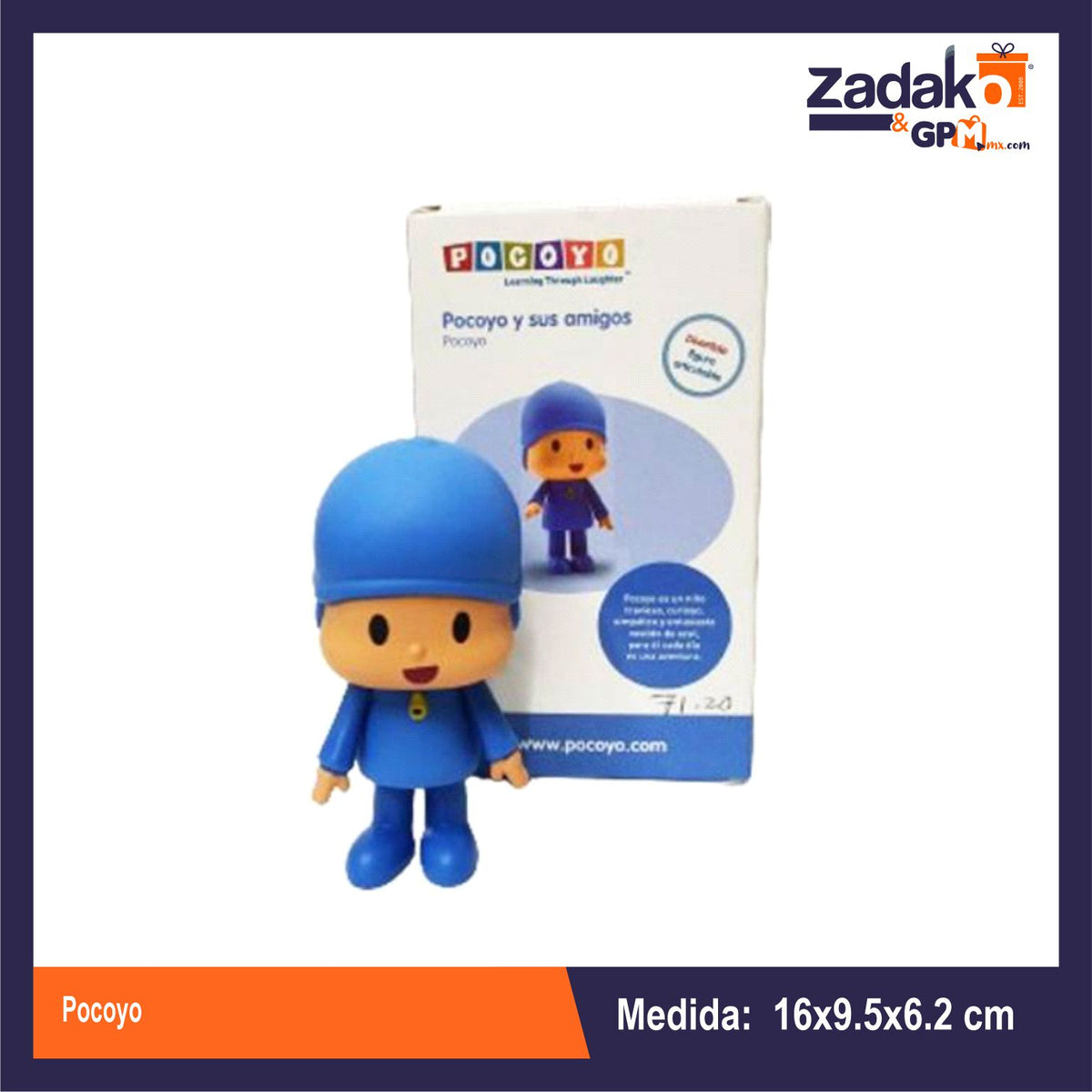 N-GPM-9751 T379817 POCOYO 9.5x6.2x16 CON 1 PZ O CAJA CON 120 PZS