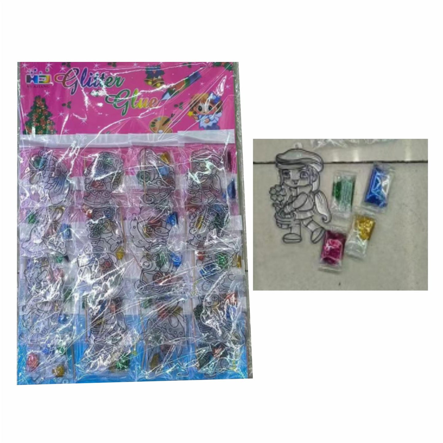 GPM-0486 BLISTER DE DIBUJOS TRANSPARENTE PARA PEGAR CHAQUIRA CON 20 PZS O CAJA CON 100 PQTS