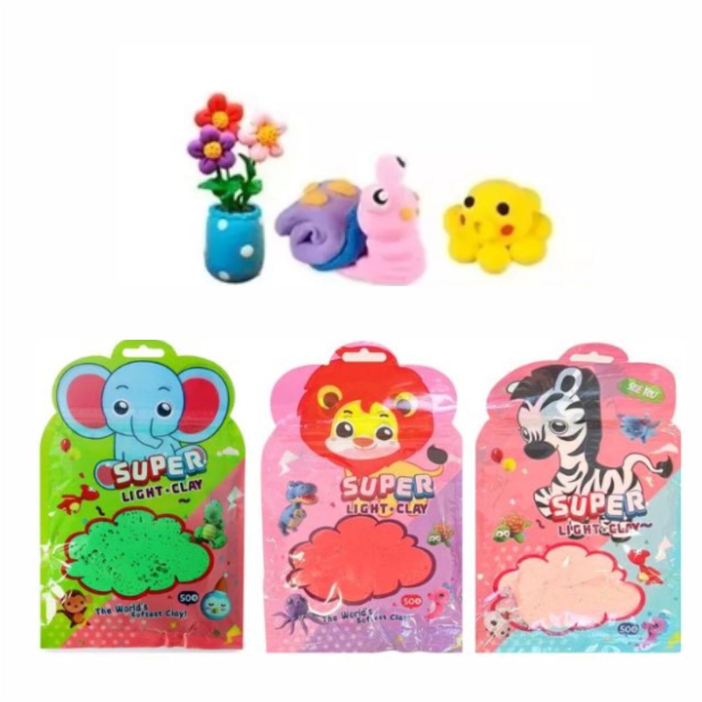 GPM-0545 FOMI MOLDEABLE DE ANIMALES ESTAMPADOS CON 1 PZS O CAJA CON 360 PZS