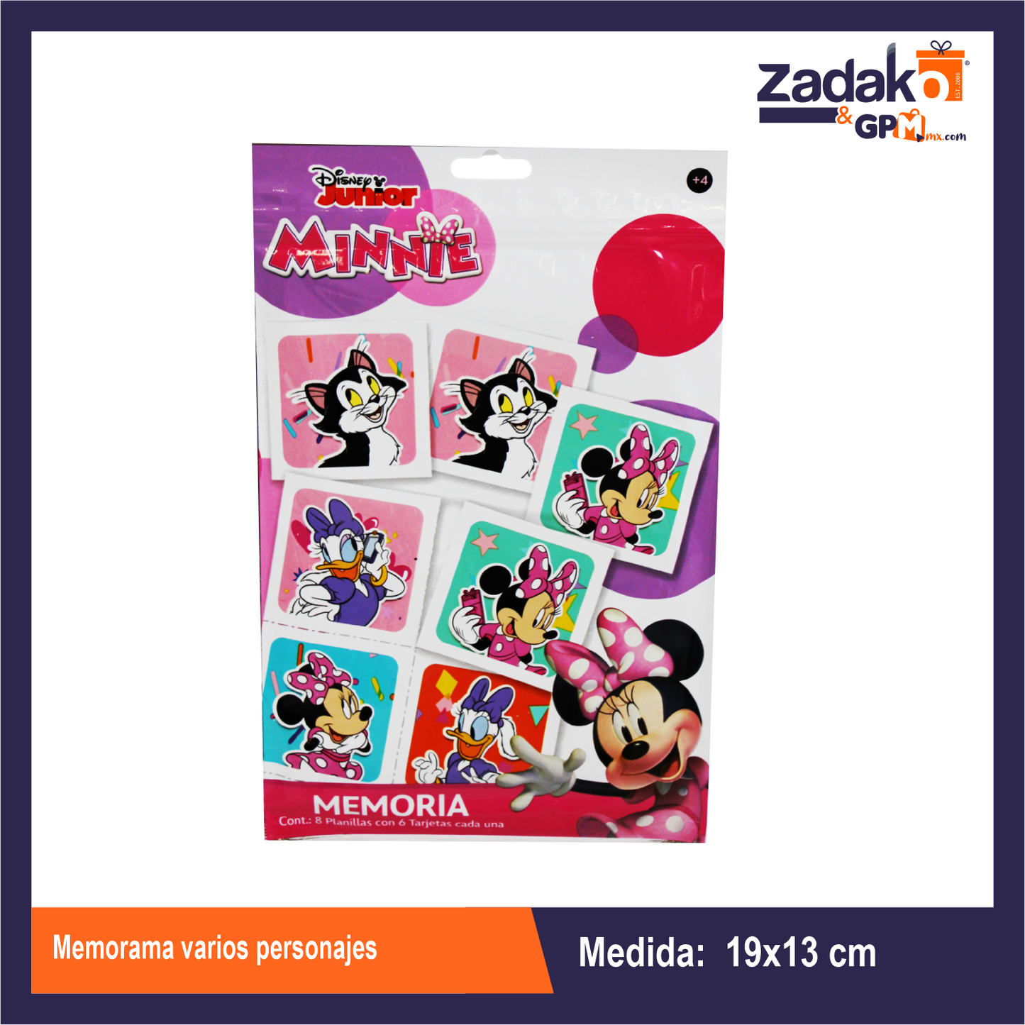 MEMORAMA VARIOS PERSONAJES CON 1 PZ O CAJA CON 144 PZS