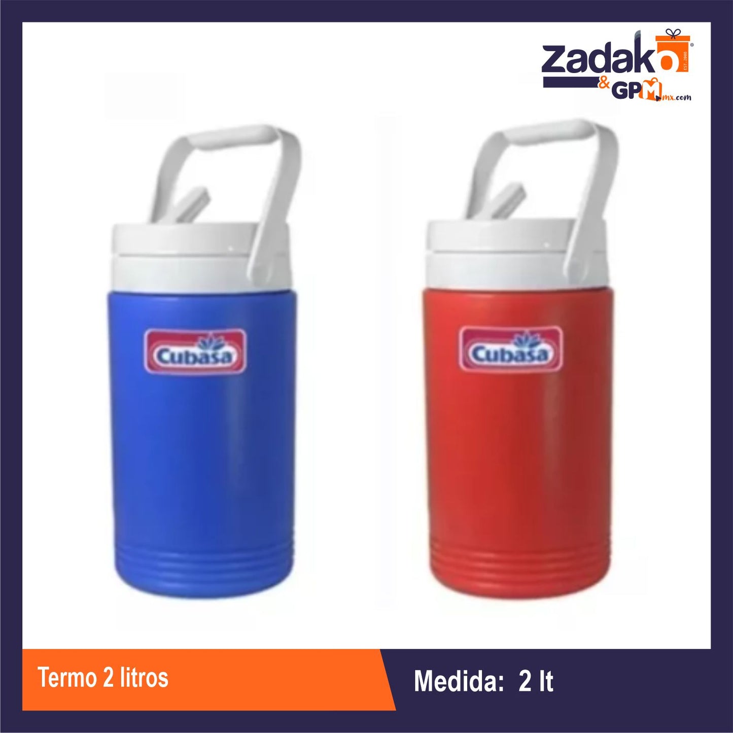 N-GPM-5436 TERMO 2 LITROS CON 1 PZ O CAJA CON 6 PZS