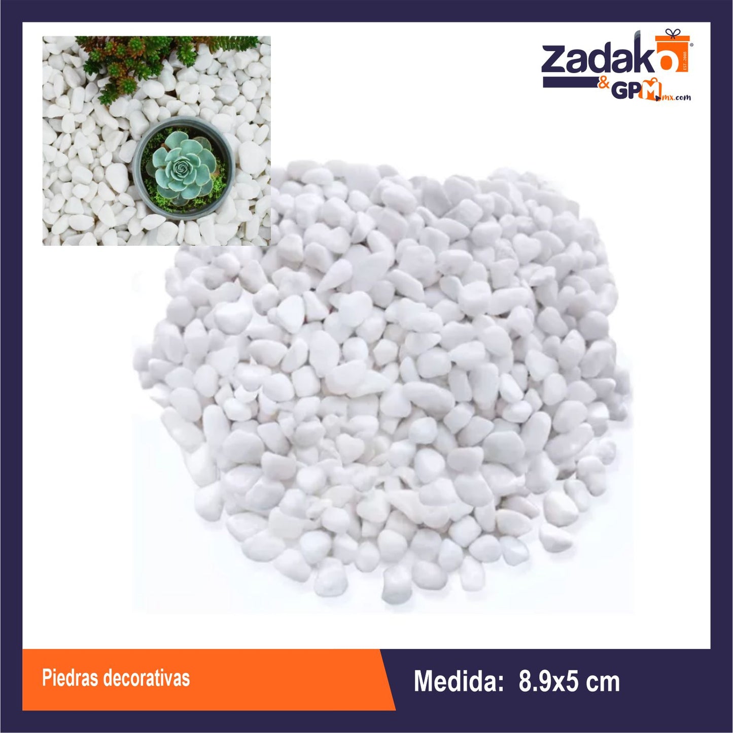 CR-0561 PIEDRAS DECORATIVAS, CON 1 PZ O CAJA CON 48 PZS