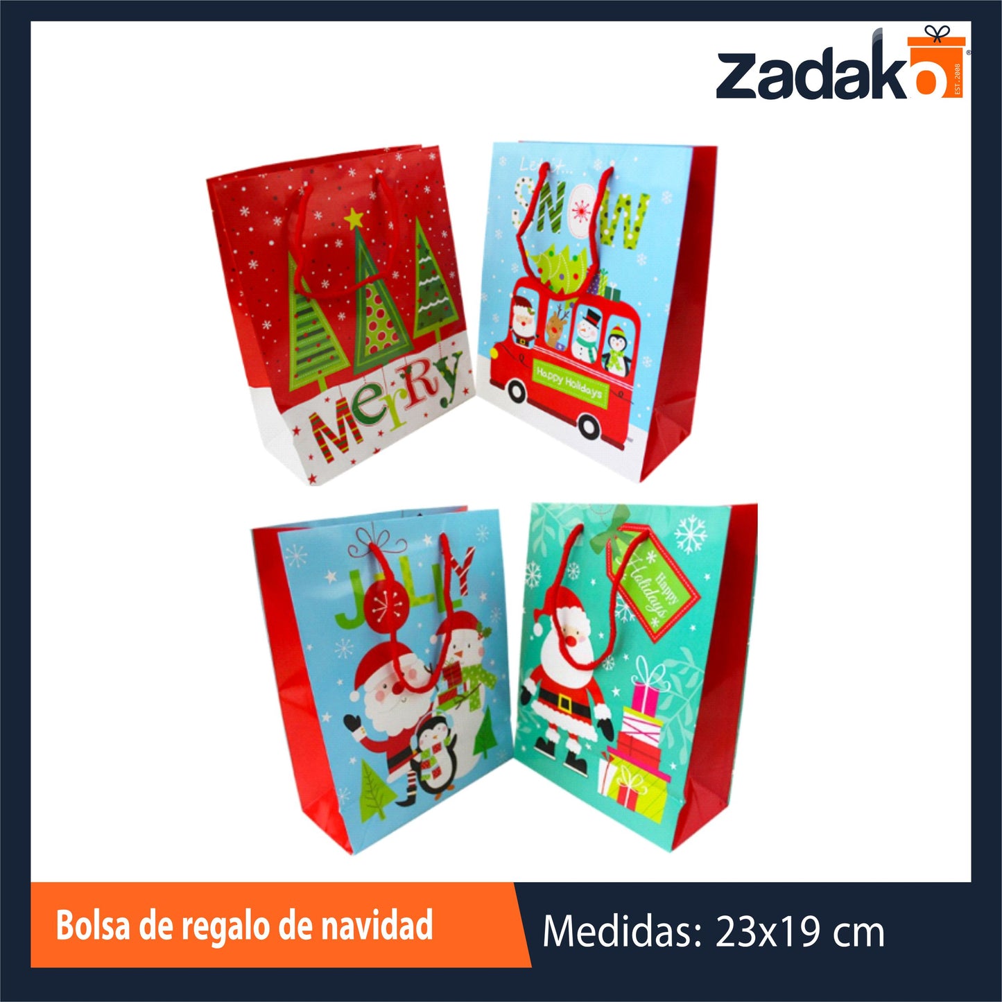 ZN-0130 BOLSA DE REGALO, CON 12 PZS, O CAJA CON 60 PQTS