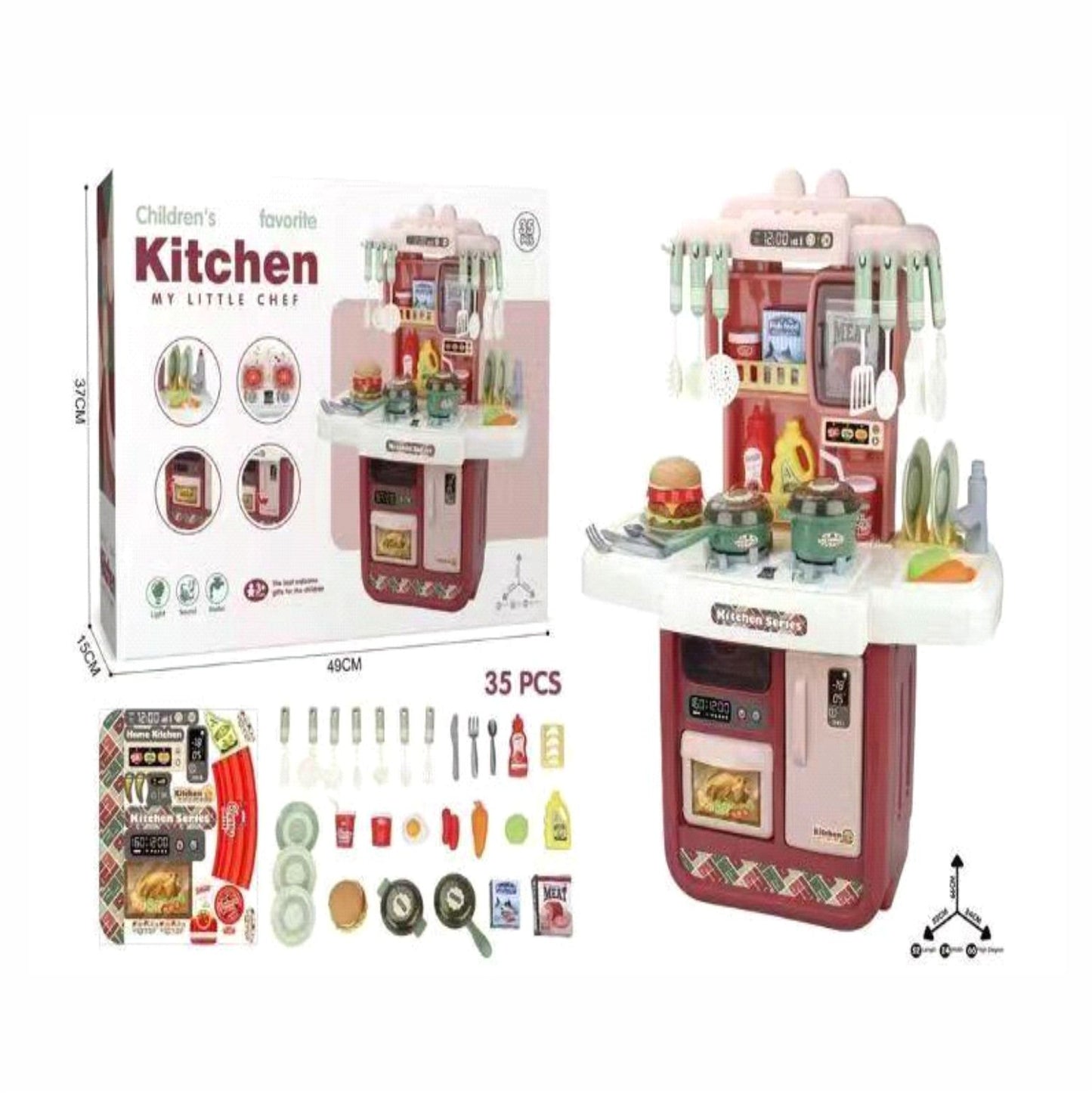 ZJ-1731 JUEGO DE COCINA MI PEQUEÑO CHEF, CON 1 PZS O CAJA CON 10 PZS