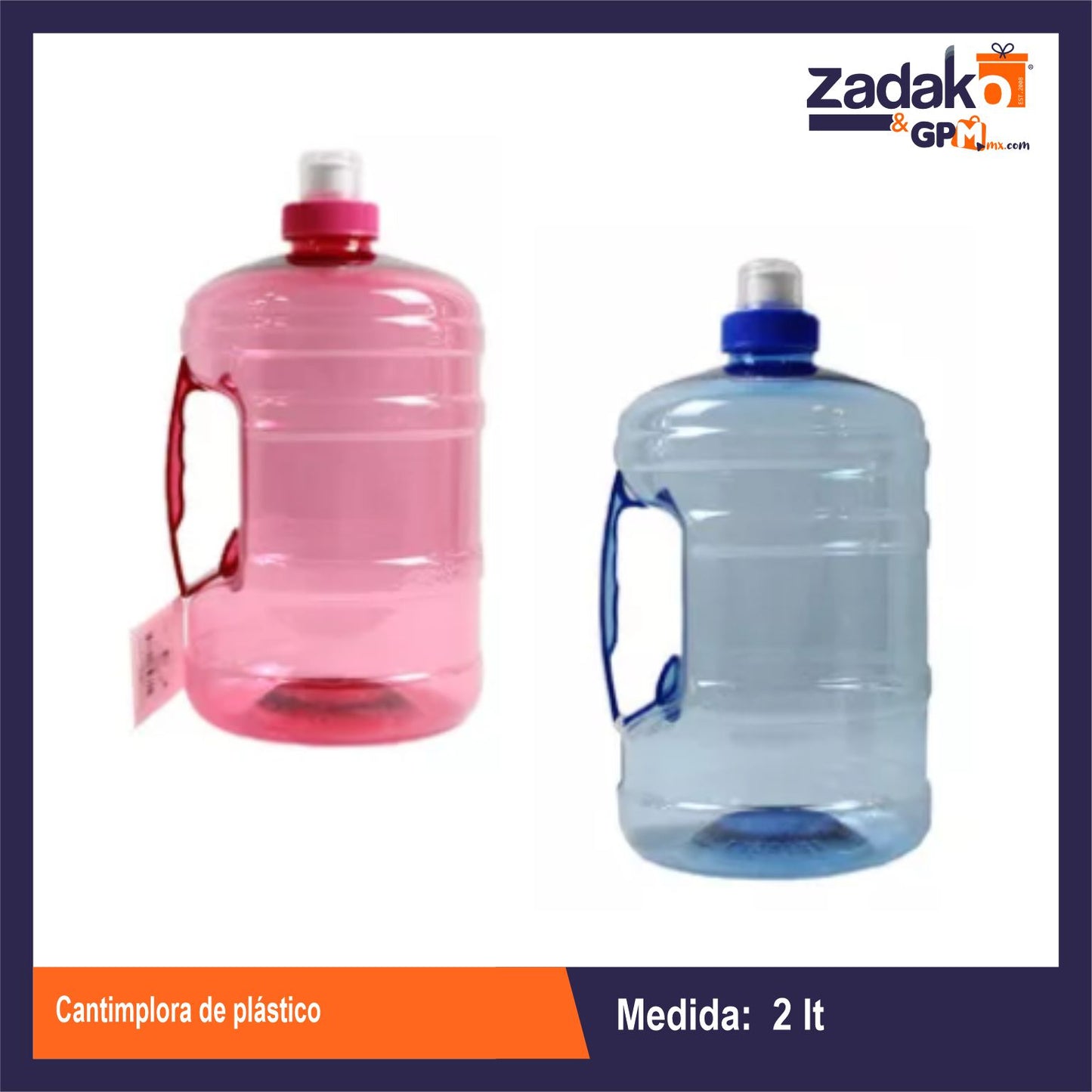 AD-0302 CANTIMPLORA DE PLASTICO CON 1 PZ O CAJA CON 48 PZS