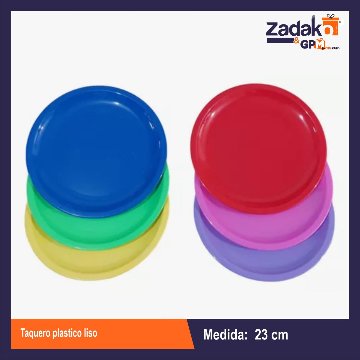AL-4402 TAQUERO PLASTICO LISO CON 1 PZ O CAJA CON 200 PZS