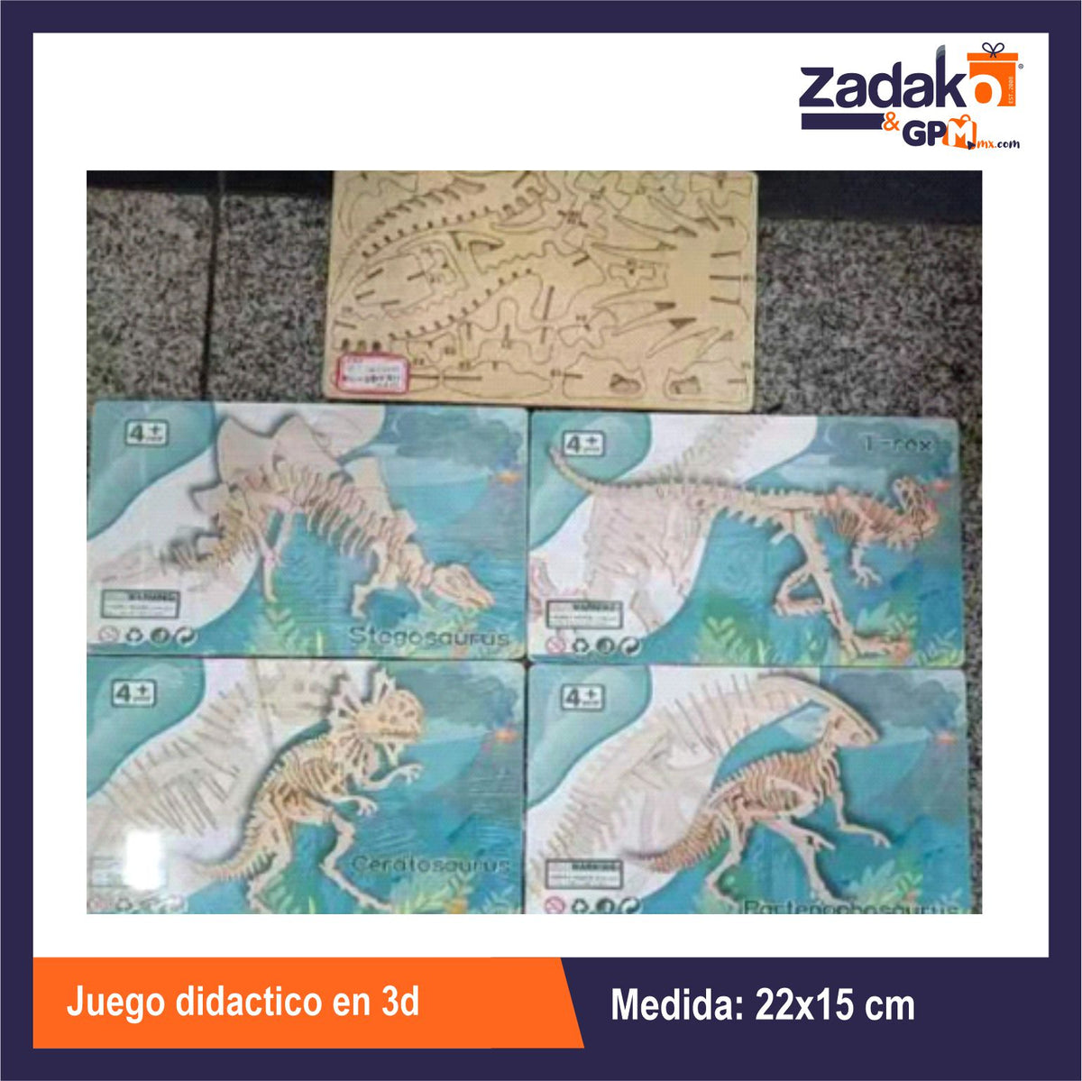 GPM-7276 JUEGO DIDACTICO EN 3D CON 1 PZ O CAJA CON 240 PZS