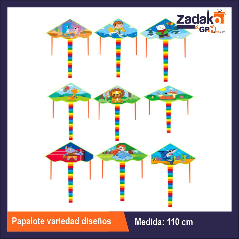 HFY-11050 PAPALOTE VARIEDAD DISEÑOS CON 1 PZ O CAJA CON 300 PZS