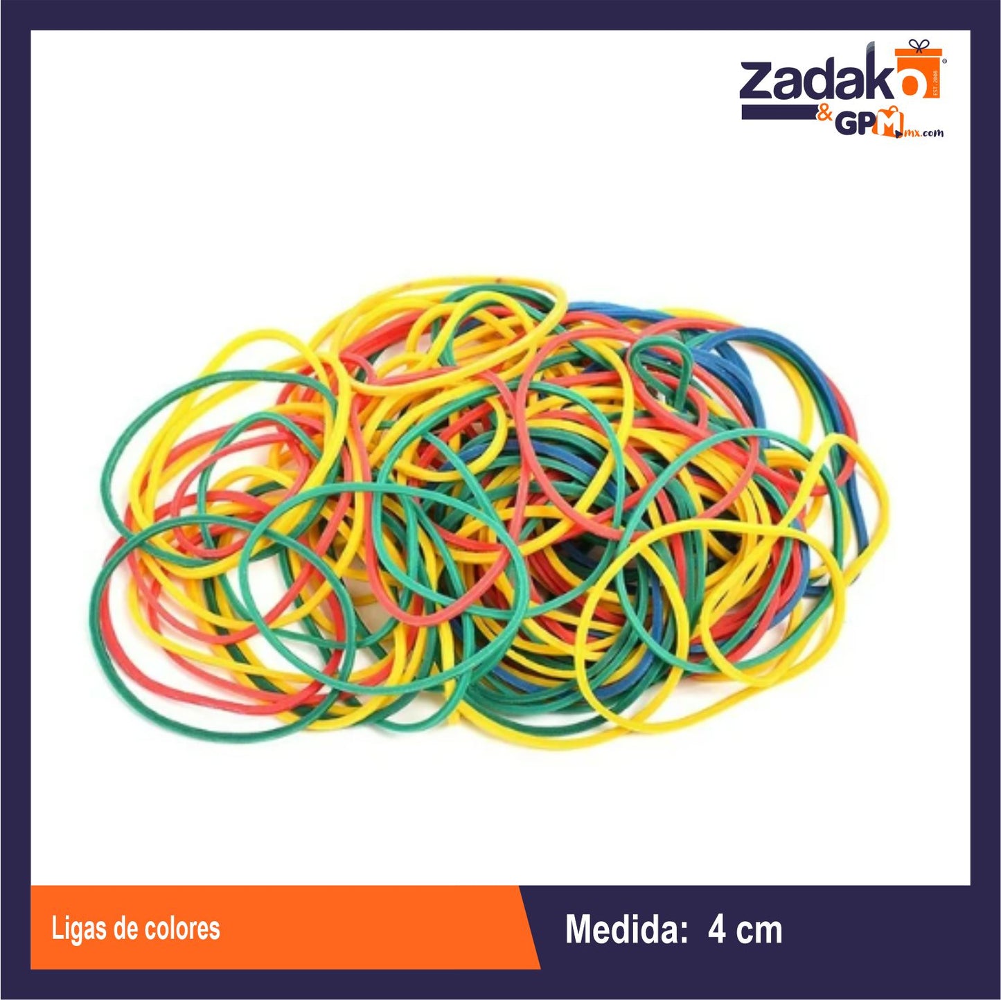 HFY-9216 LIGAS DE COLORES CON 1 PZ O CAJA CON 240 PZS