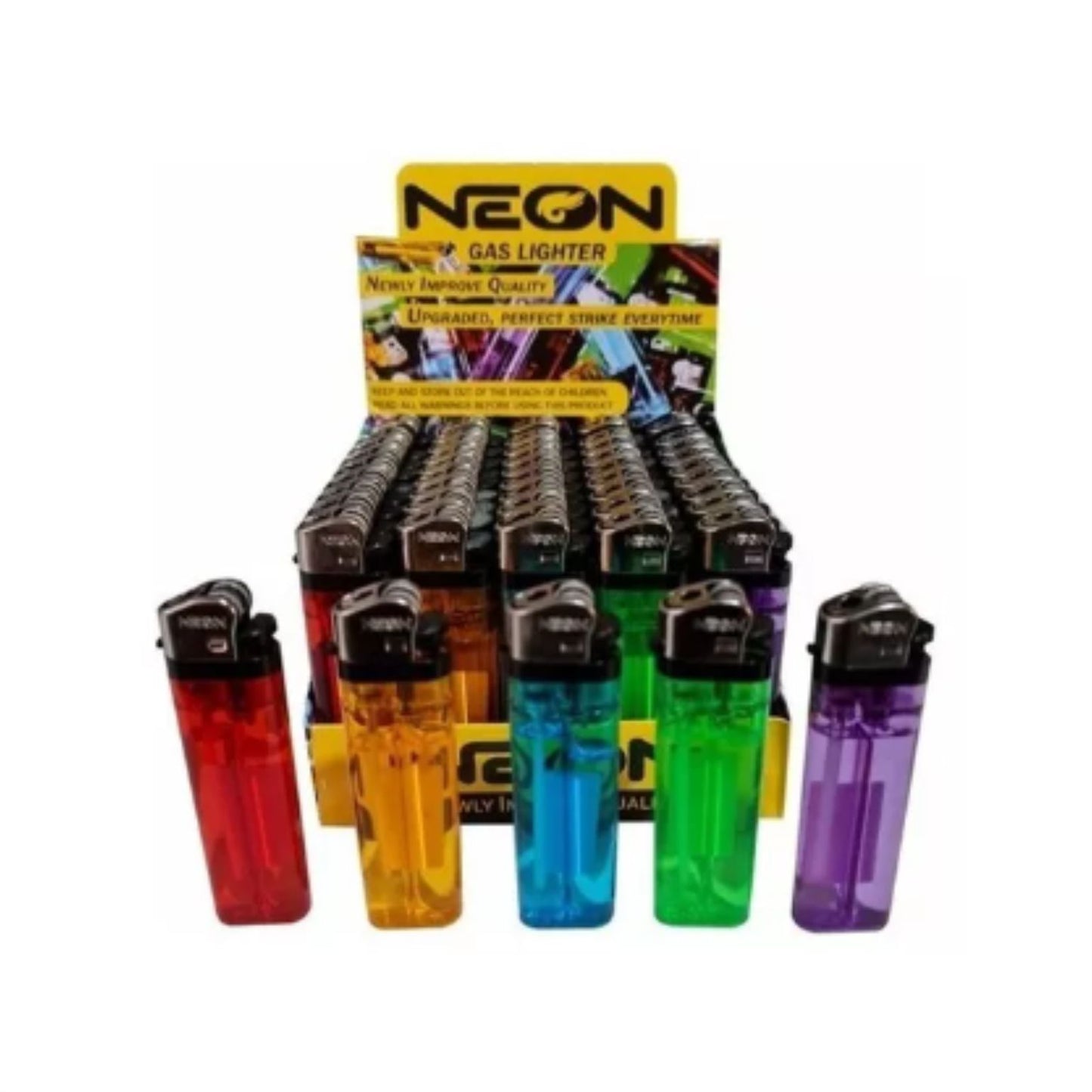 N-GPM-8759 ENCENDEDOR DE BOLSILLO NEON CON 50 PZS O CAJA CON 20 PQTS