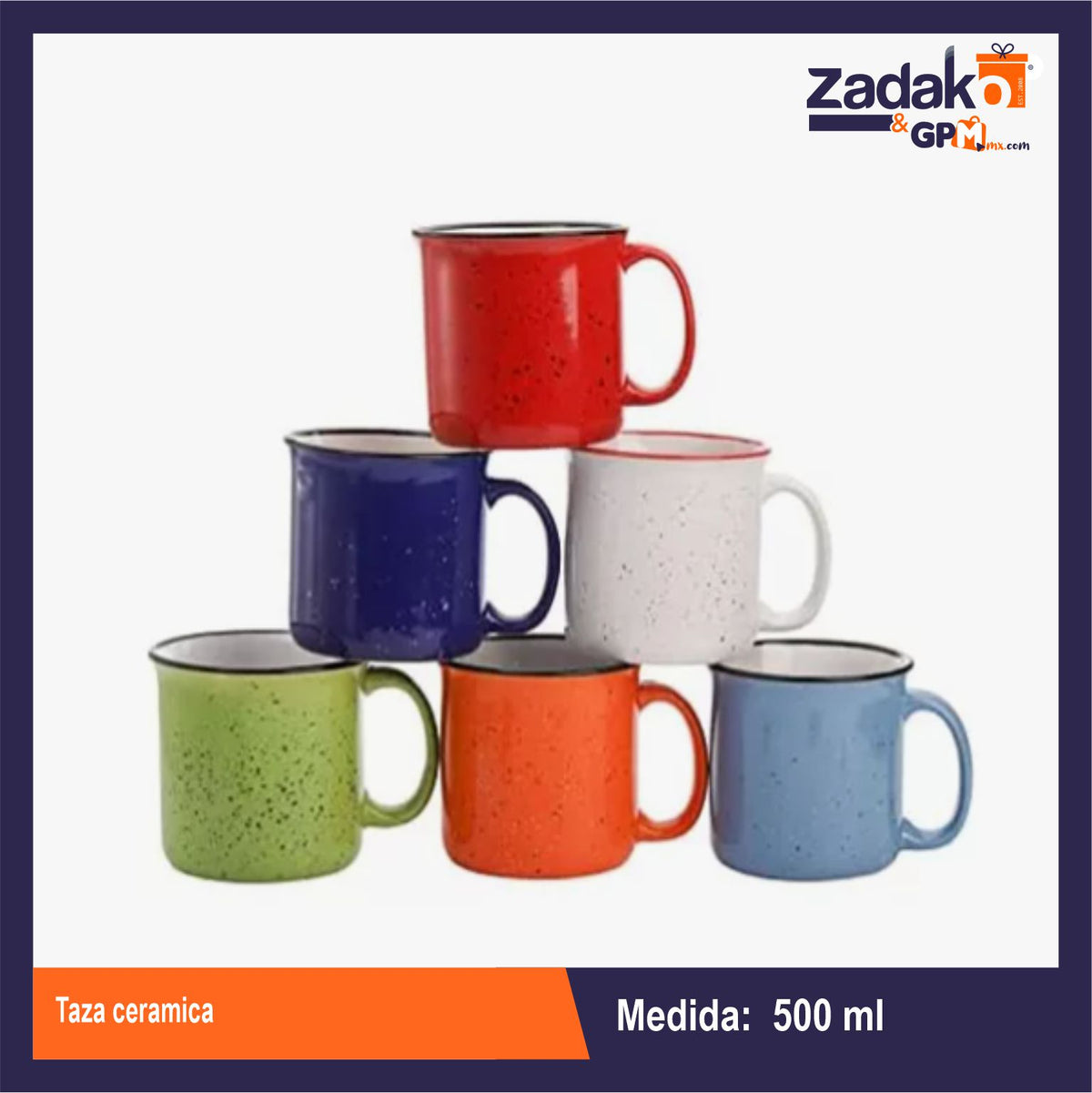 N-GPM-8955 AW-1150 TAZA CERAMICA CON 1 PZ O CAJA CON 48 PZS