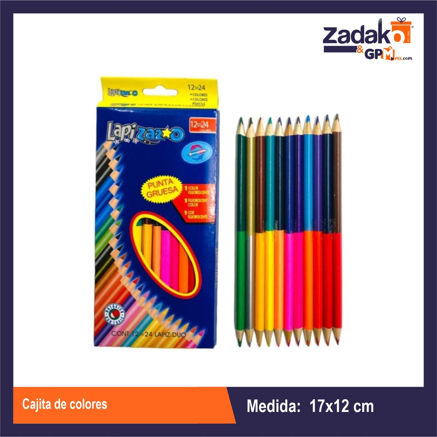 C-998-13 CAJITA DE COLORES CON 1 PZ O CAJA CON 240 PZS