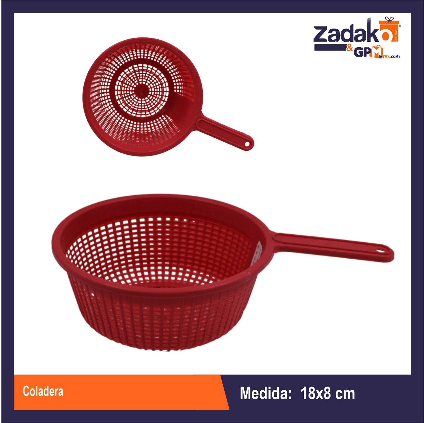N-GPM-9303 COLADERA CON 1 PZ O CAJA CON 100 PZS