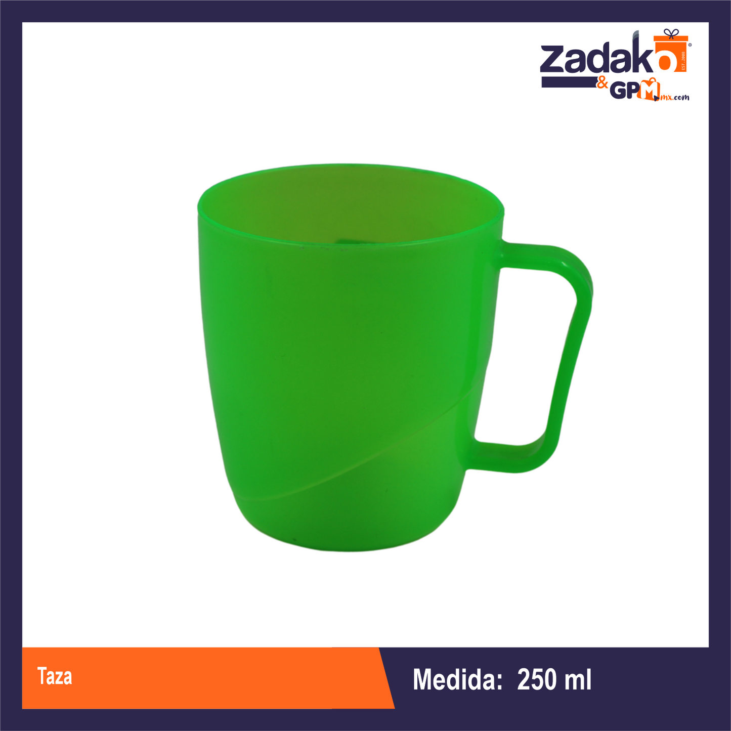 TAZA BONITA CON 1 PZ O CAJA CON 50 PZS