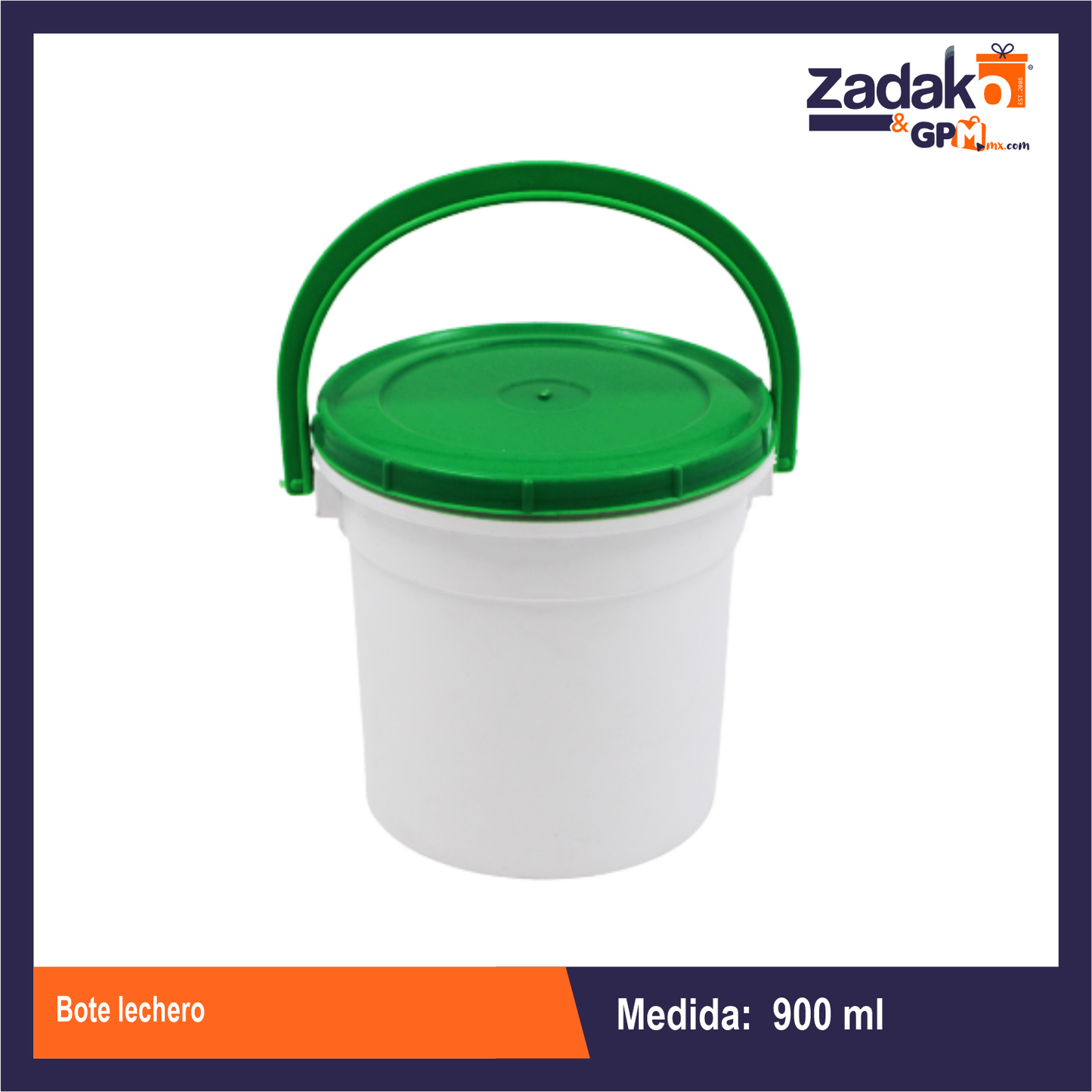 N-GPM-9322 BOTE LECHERO CON 1 PZ O CAJA 20 PZS