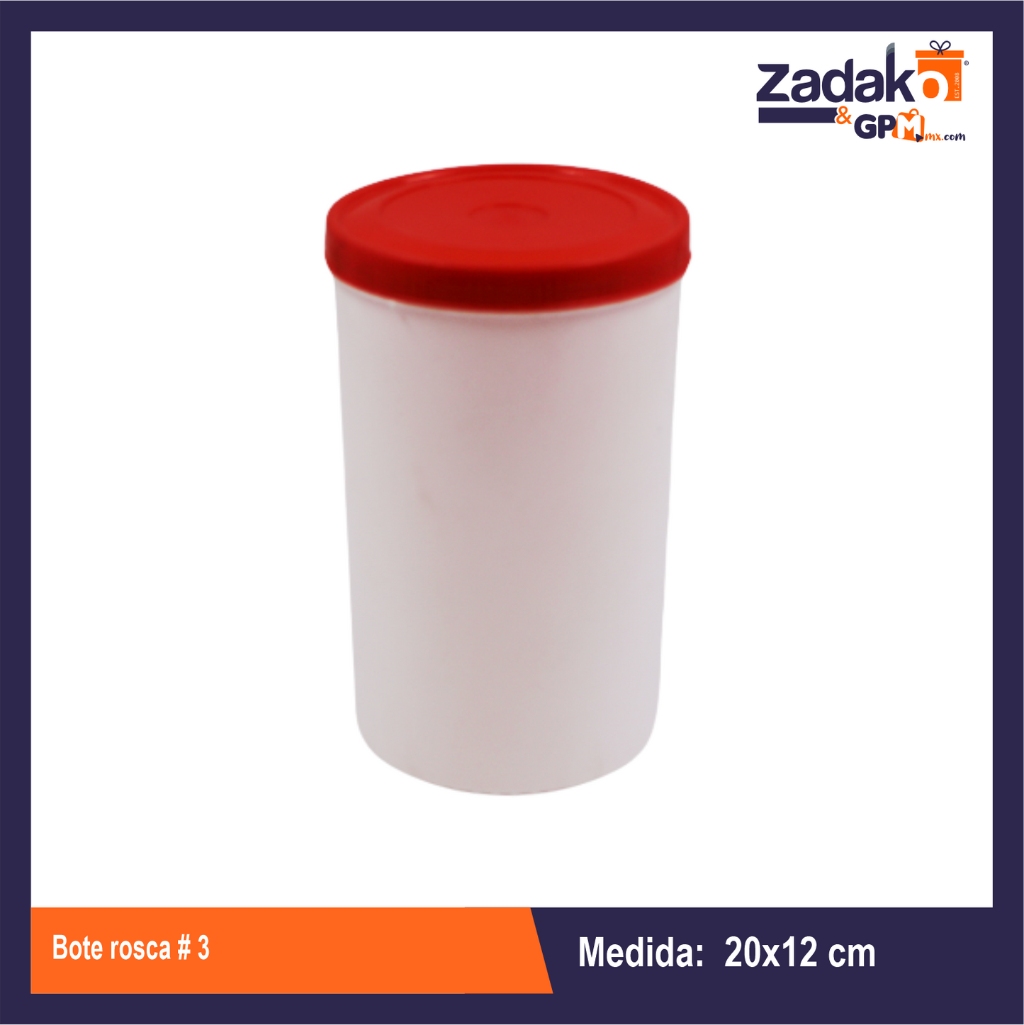 BOTE ROSCA No. 3 CON 1 PZ O CAJA CON 25 PZS