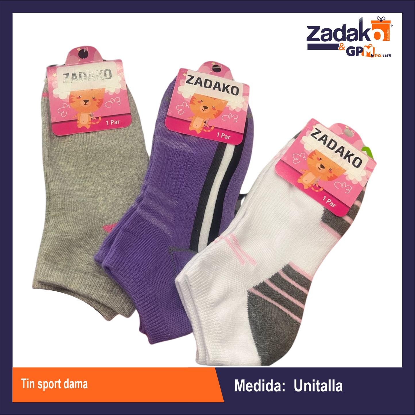 TIN SPORT DAMA, CON 1 PZS, O CAJA CON 480 PZS