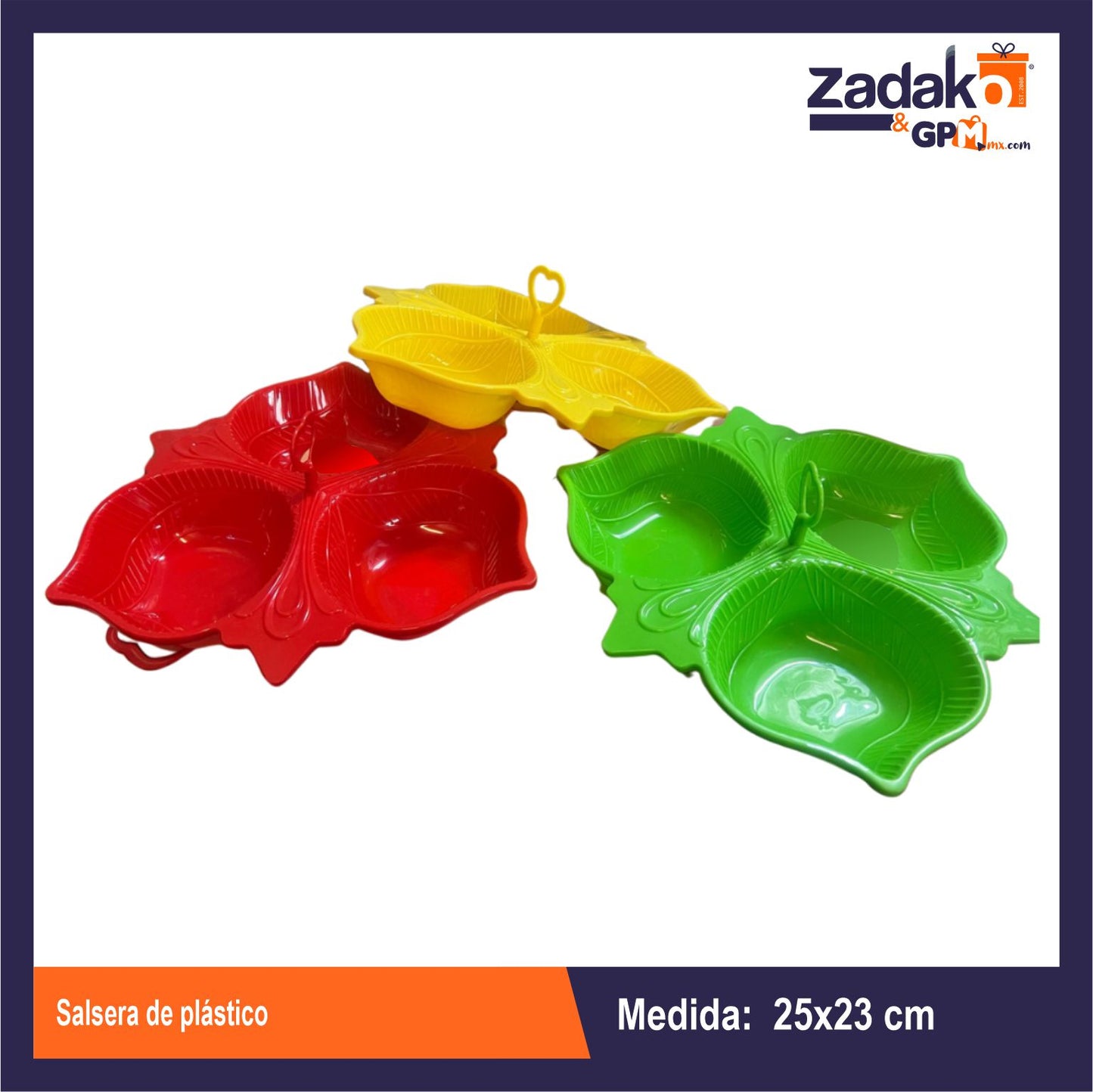 AL-1021 SALSERA DE PLASTICO CON 1 PZ O CAJA CON 70 PZS
