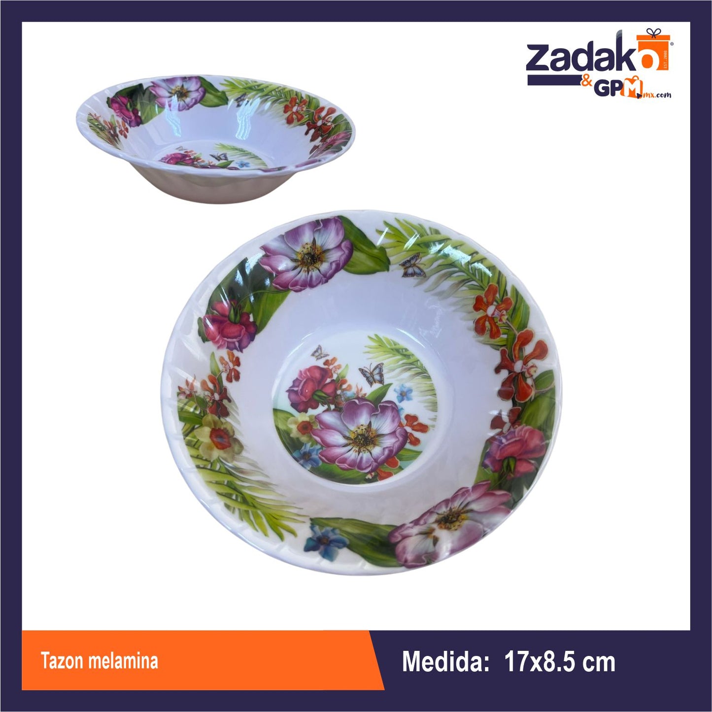 AB-1497-7 TAZON MELAMINA CON 1 PZ O CAJA CON 240 PZS