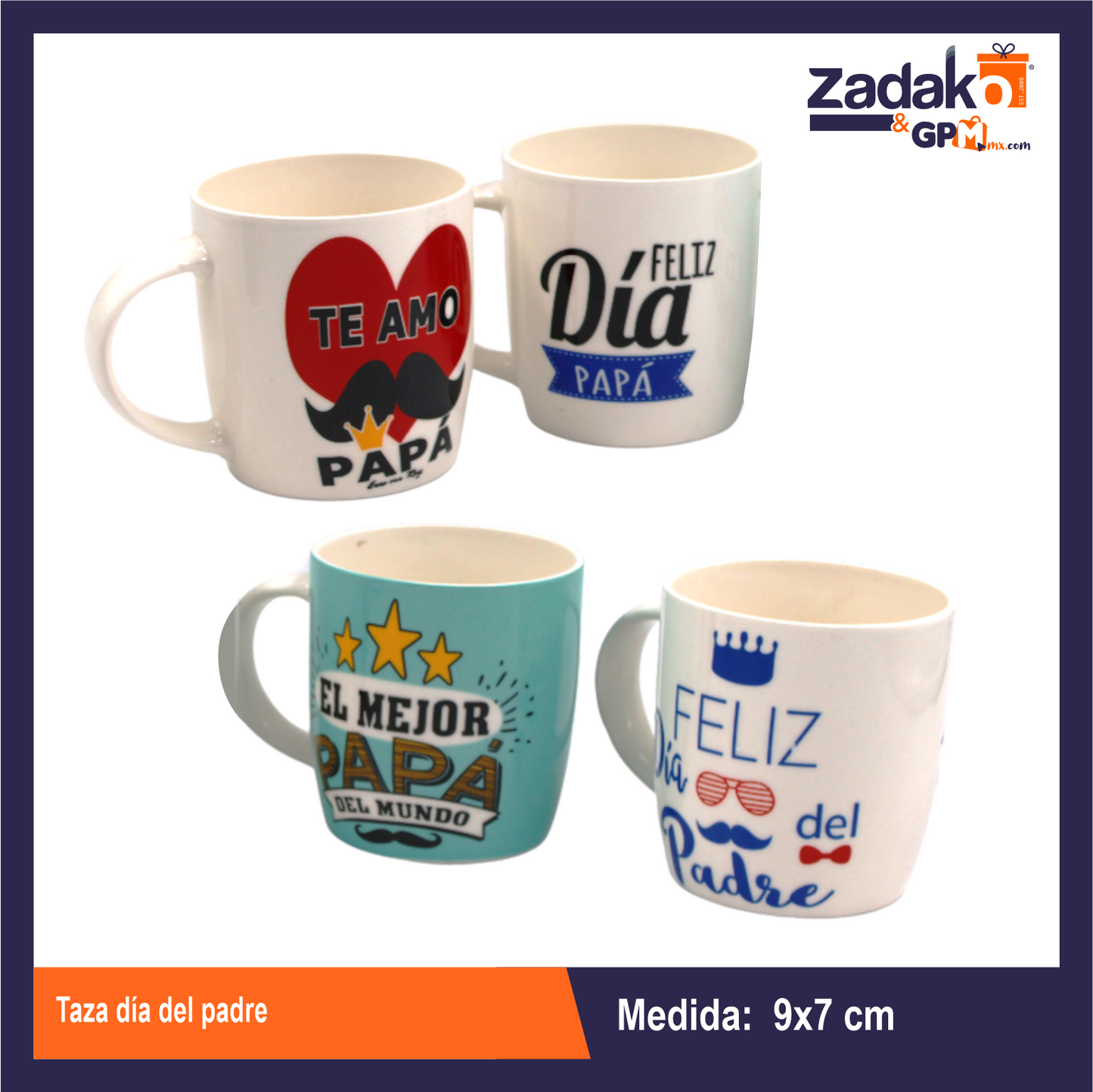 17236724572A TAZA DIA DEL PADRE CON 1 PZ O CAJA CON 36 PZS
