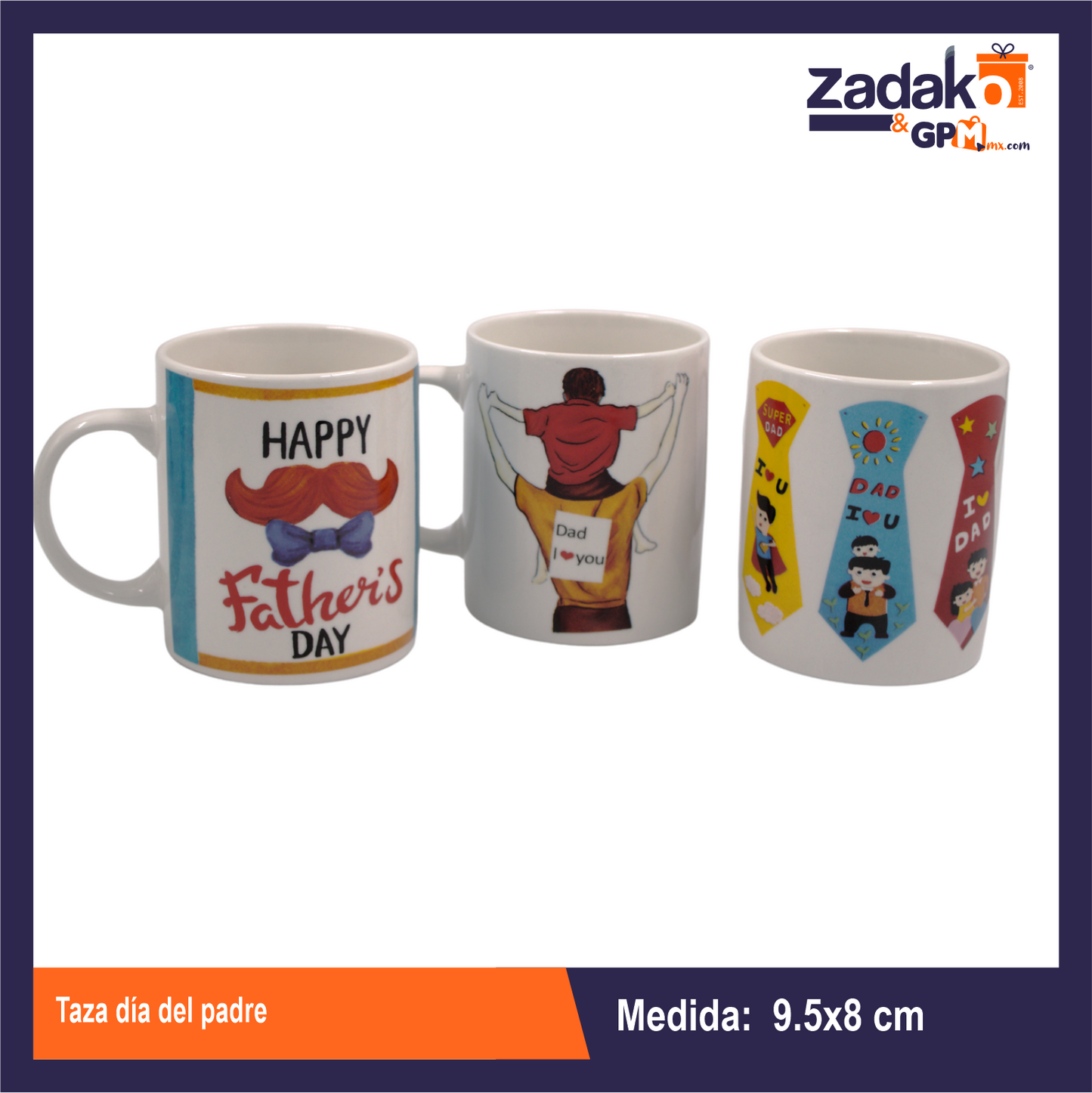 236724591 TAZA DIA DEL PADRE CON 1 PZ O CAJA CON 36 PZS