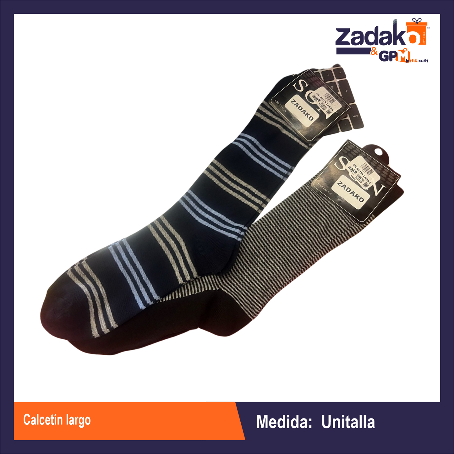 CALCETÍN LARGO CON 1 PZ O CAJA CON 360 PZS