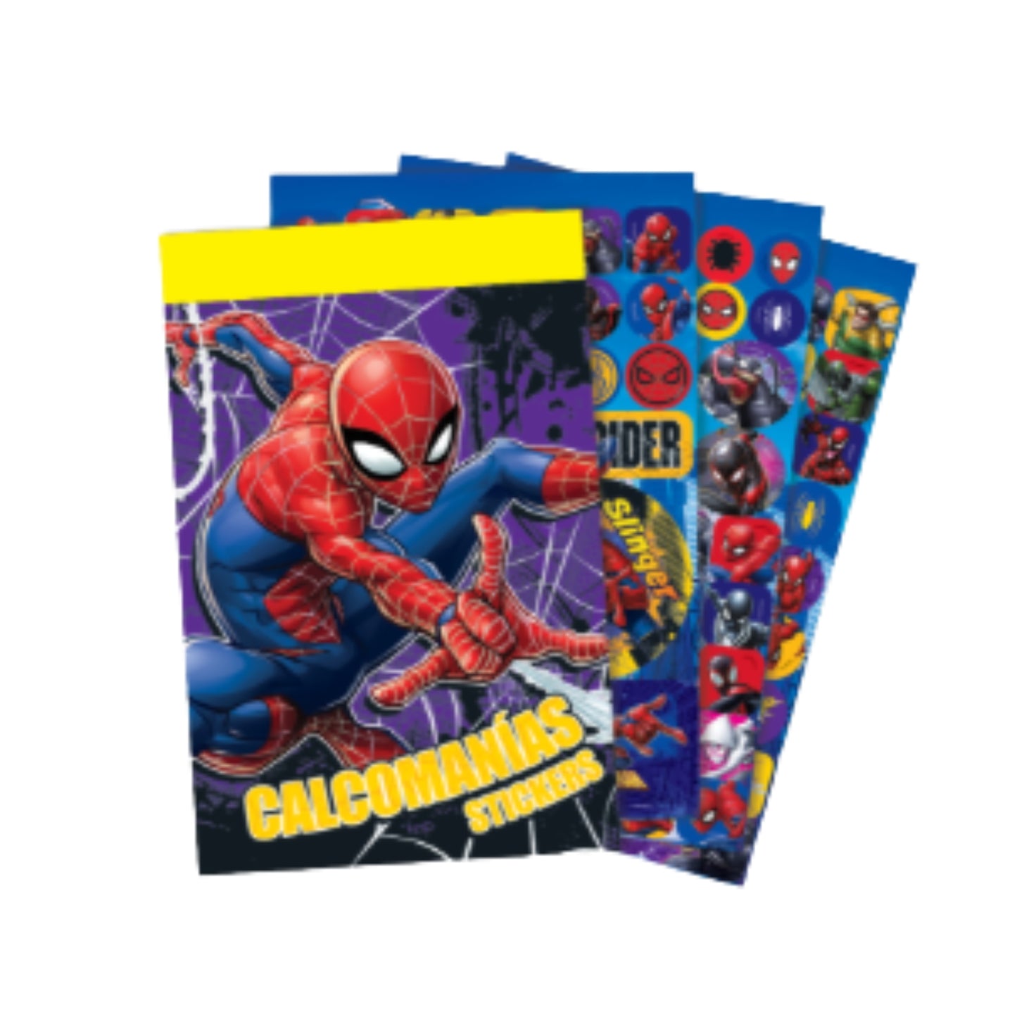 192/8 BLOCK STICKERS SPIDER MAN CON 1 PZ O CAJA CON 12 PZS