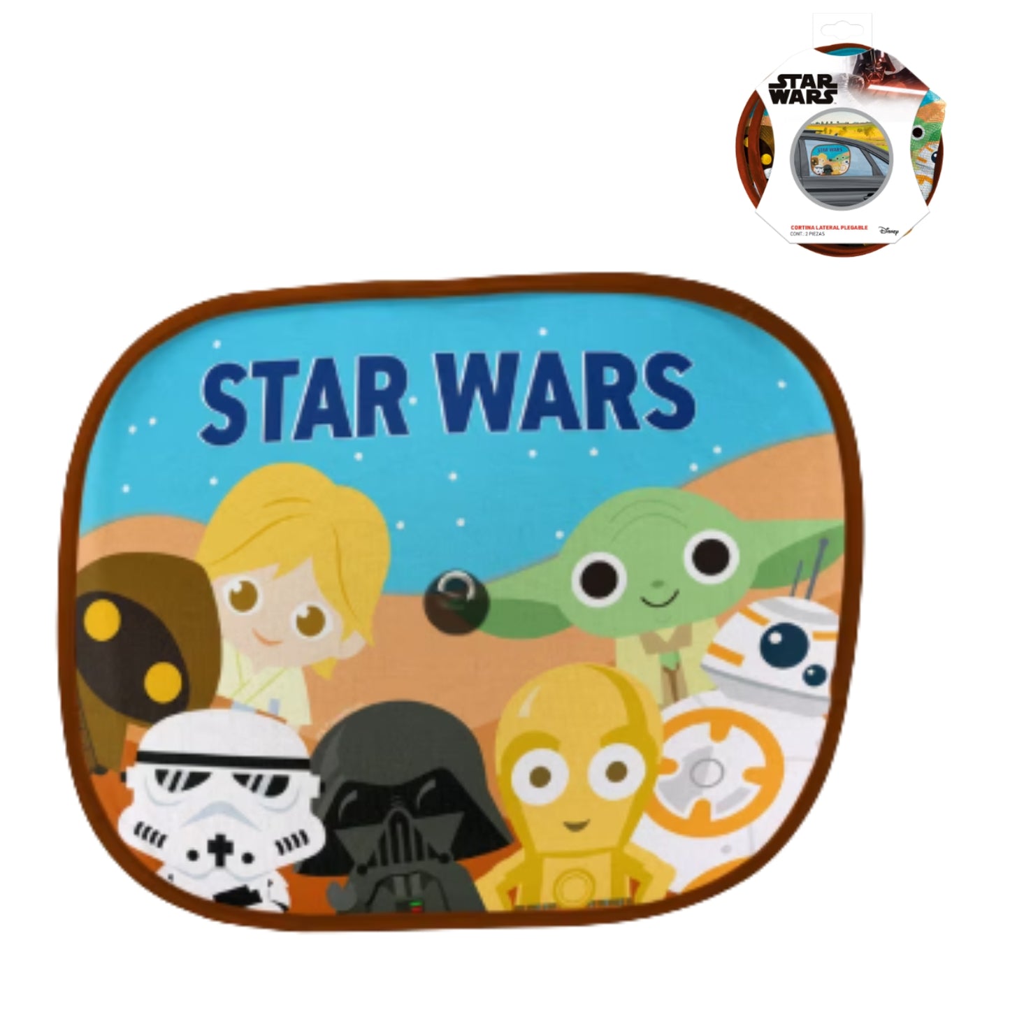H3-PSL59 CORTINA LATERAL 2 PZS STAR WARS CON 1 PZ O CAJA CON 36 PZS