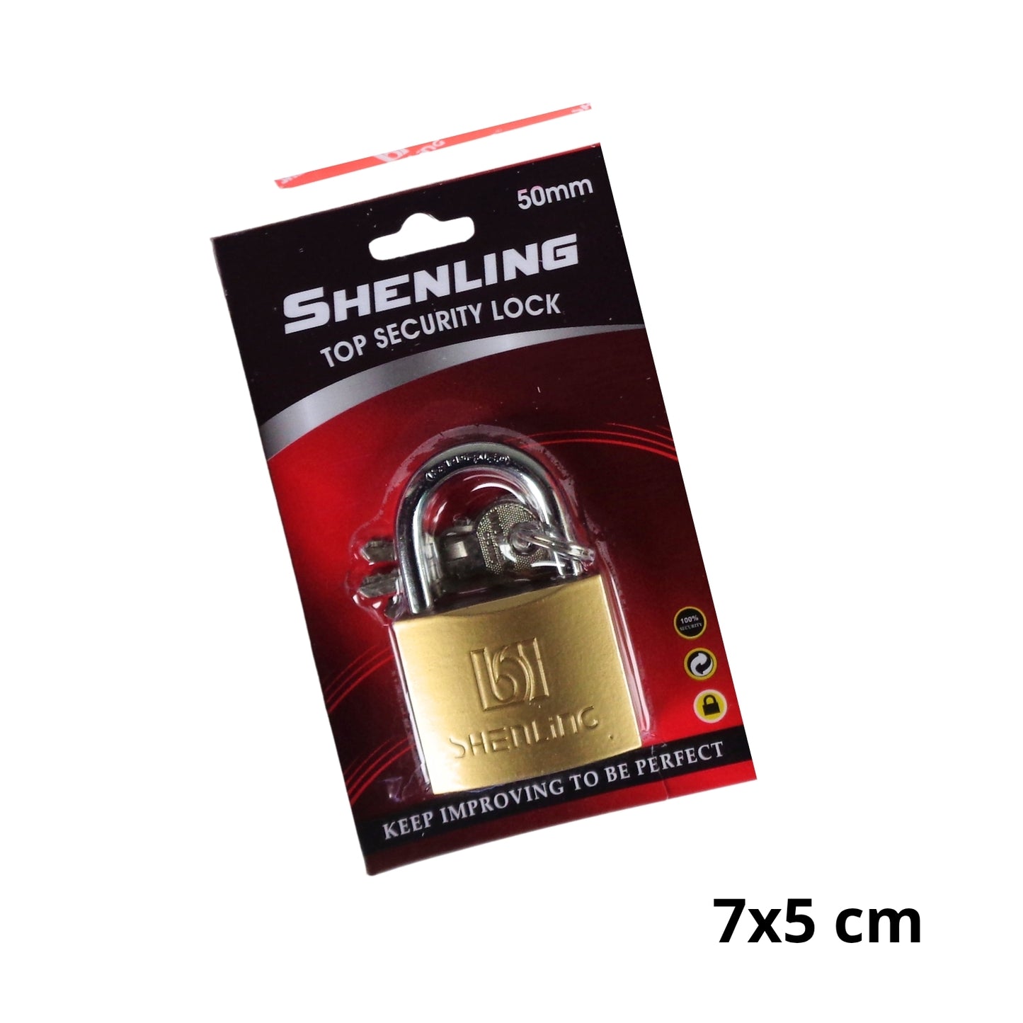 XE-0005C-1 CANDADO 50mm CON 1 PZ O CAJA CON 120 PZS
