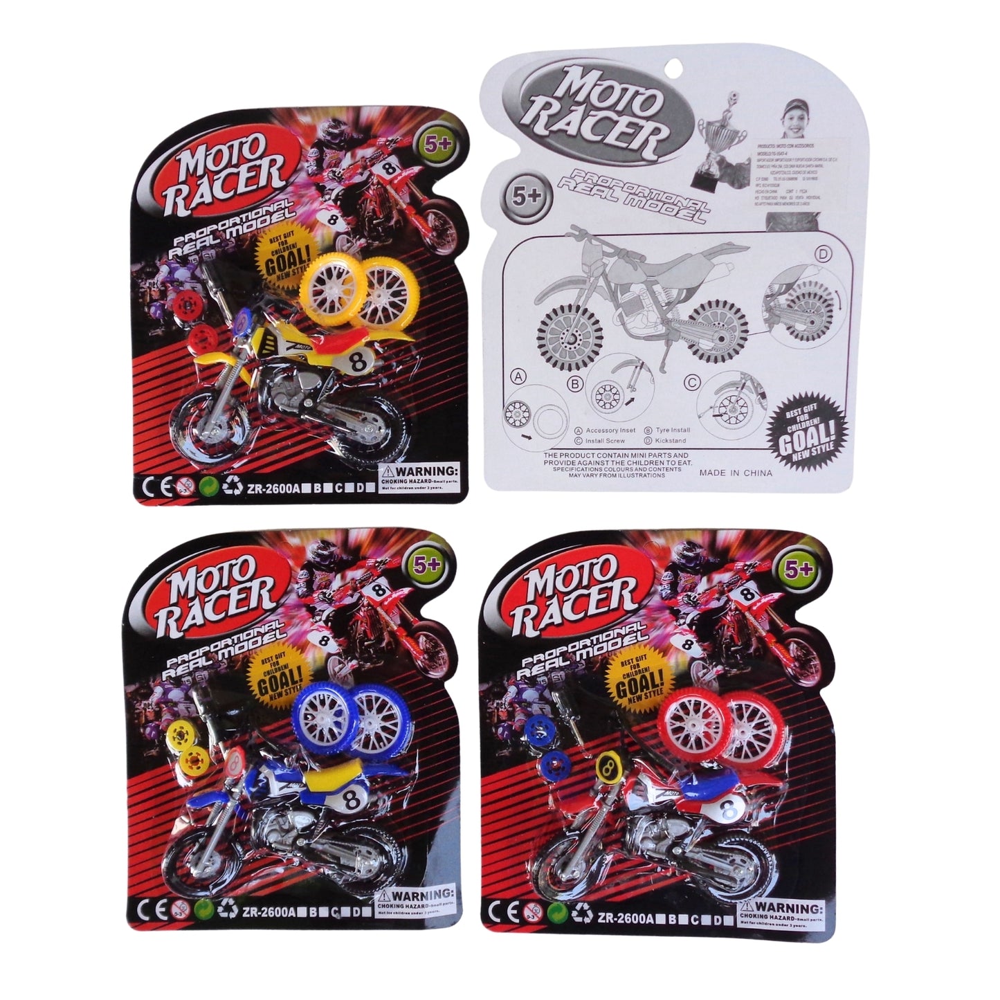 N-GPMX-1187 TG-3547-4 JUGUETE MOTO CON 1 PZ O CAJA CON 504 PZS