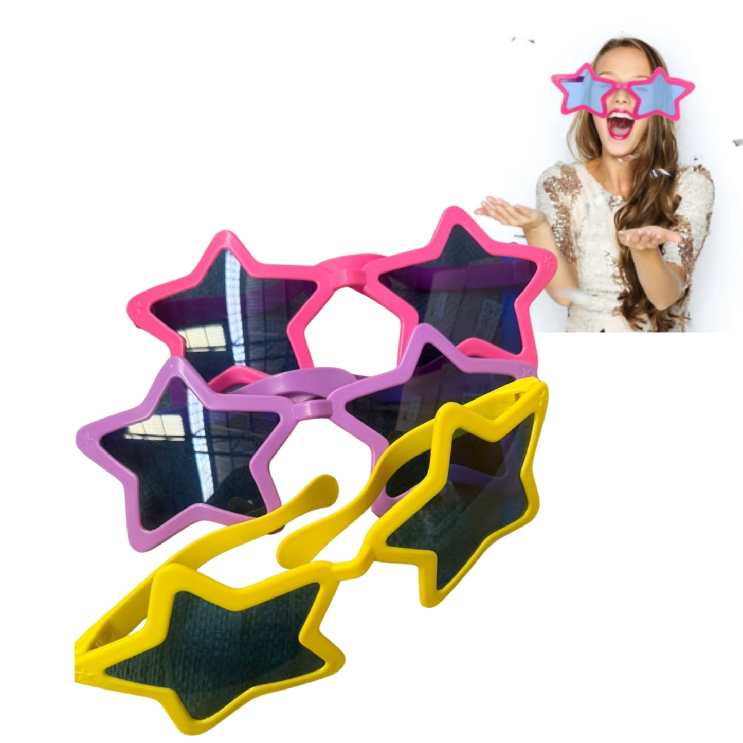 RF-1009 LENTES GRANDES DE FIGURAS PARA FIESTA CON 12 PZS O CAJA CON 40 PQTS