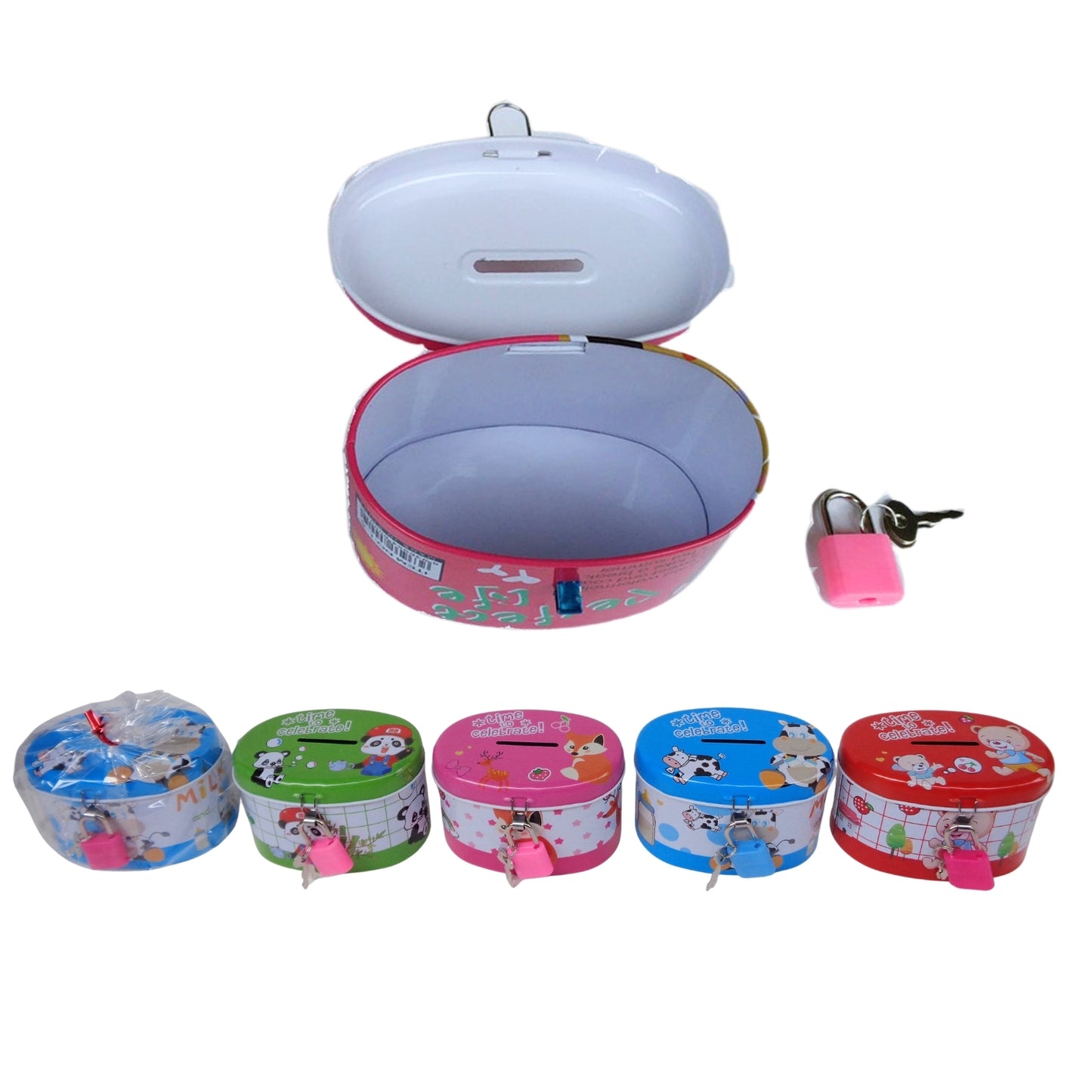 SD-2003B ALCANCIA CON CANDADO CON 1 PZ O CAJA CON 240 PZS