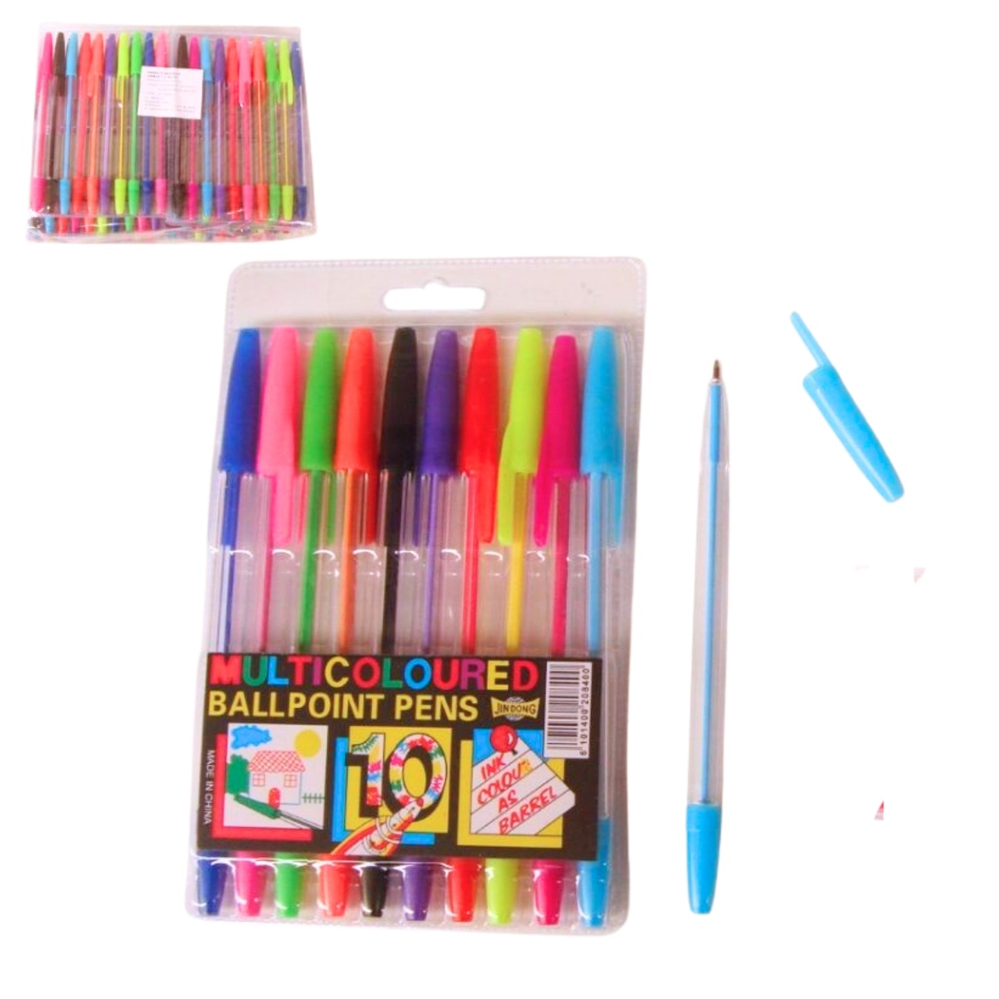 UA-0044A BOLIGRAFO 10 COLORES CON 1 PAQ O CAJA CON 400 PQTS