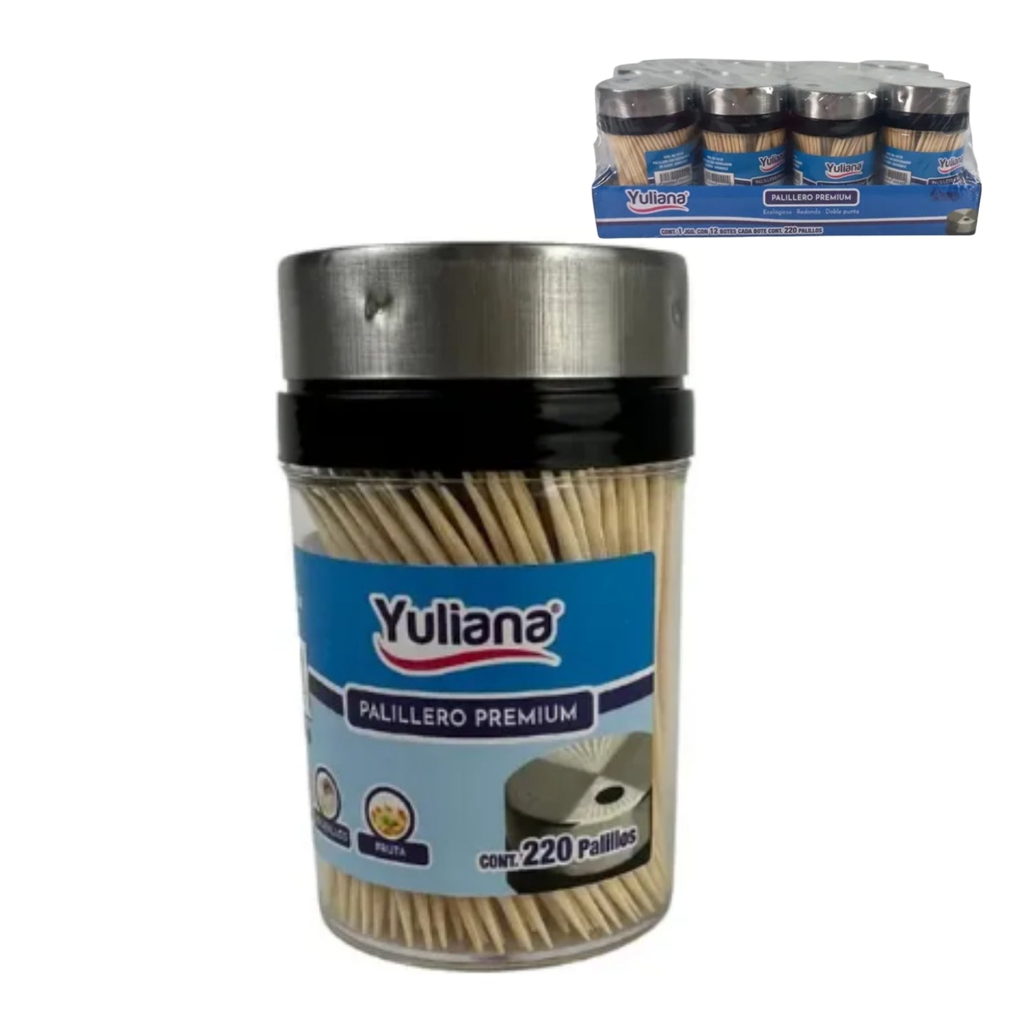 Y-10120(4561) PALILLERO CON DISPENSADOR DE ACERO INOXIDABLE CON 1 PZS O CAJA CON 360 PZS