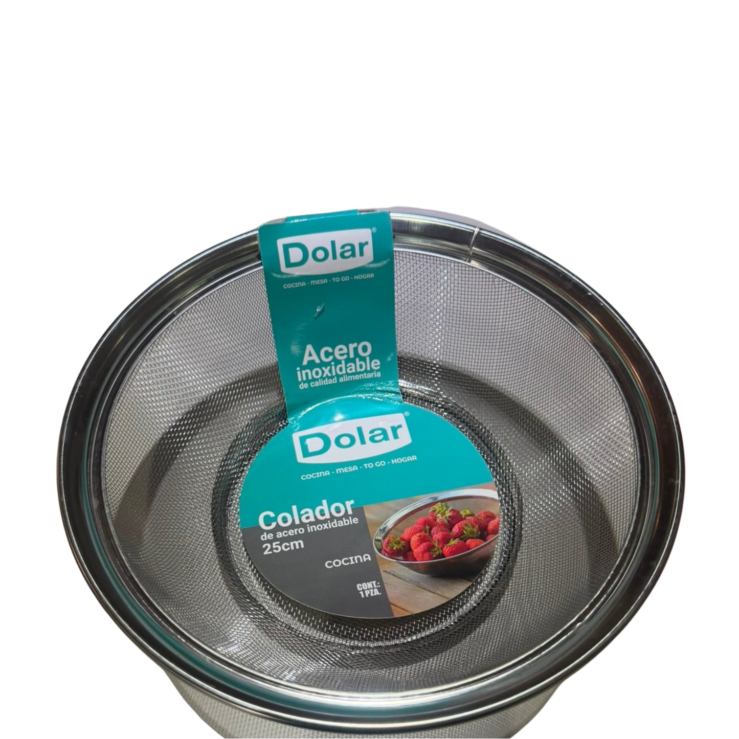 N-GPMX-1404 M-100281COLADOR DE ACERO 25CM CON 1 PZ O CAJA CON 100 PZS