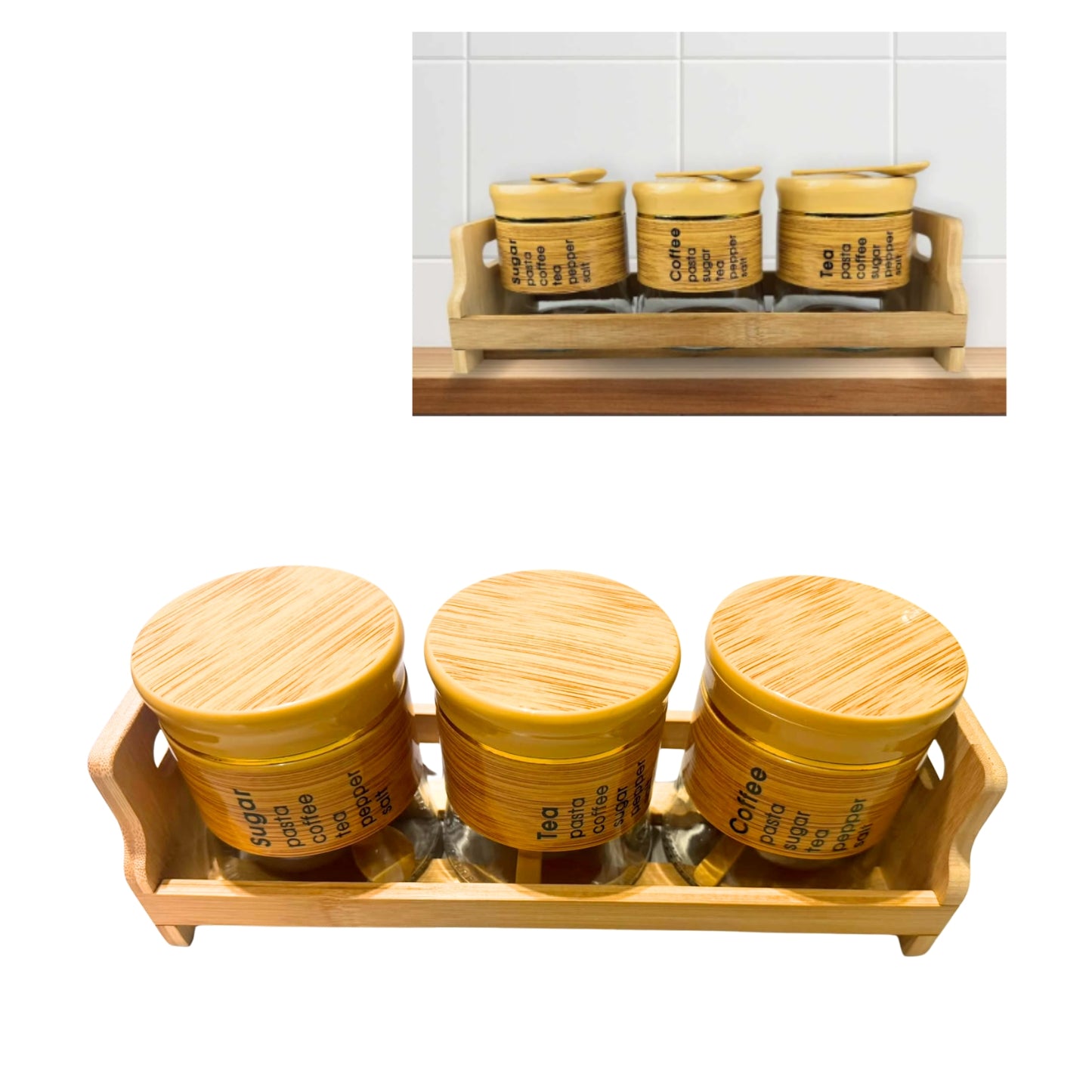 SET COFFEE 3PZS CON 1 PAQ O CAJA CON 8 PQTS
