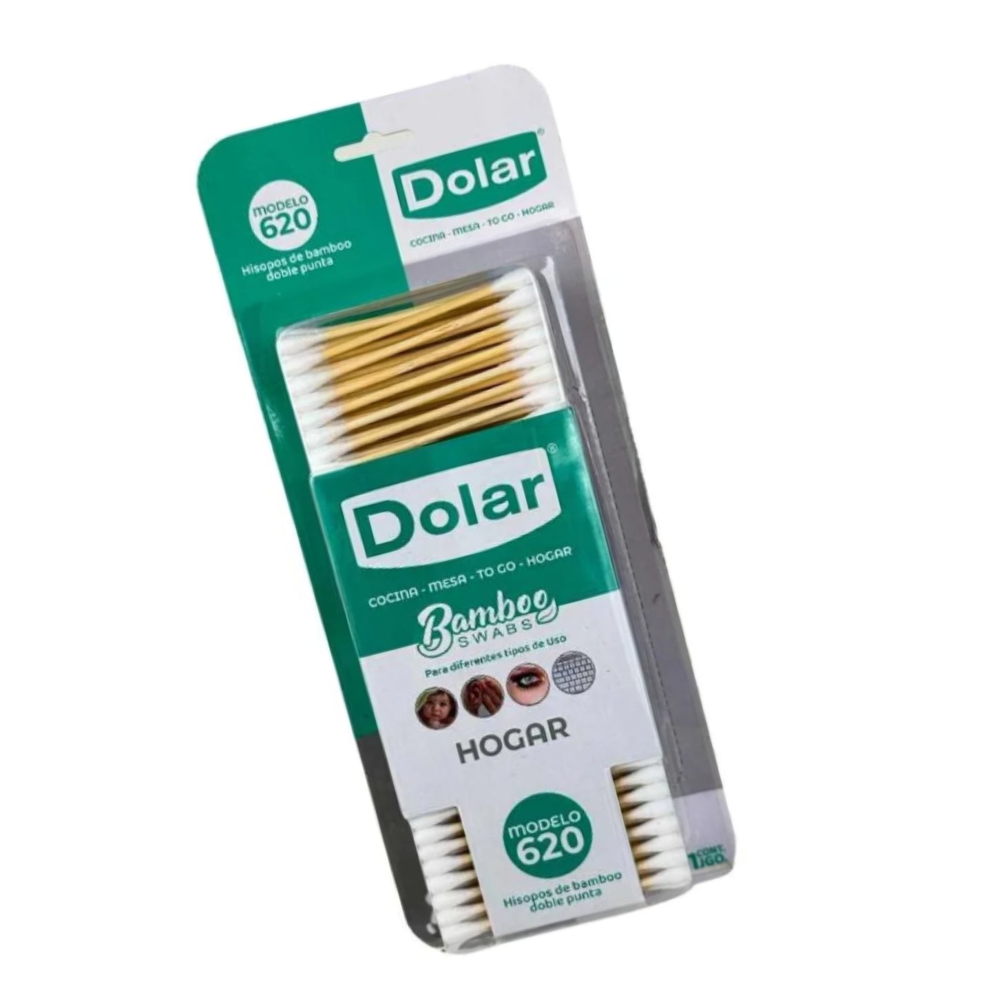 N-GPMX-1422 D-06200 HISOPOS DE ALGODON 620 CON 1 PAQ O CAJA CON 60 PQTS