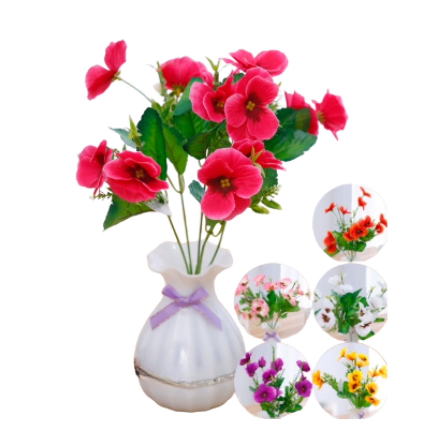 CZ-4758B FLORES ARTIFICIALES DE PLASTICO CON 1 PZ O CAJA CON 750 PZS