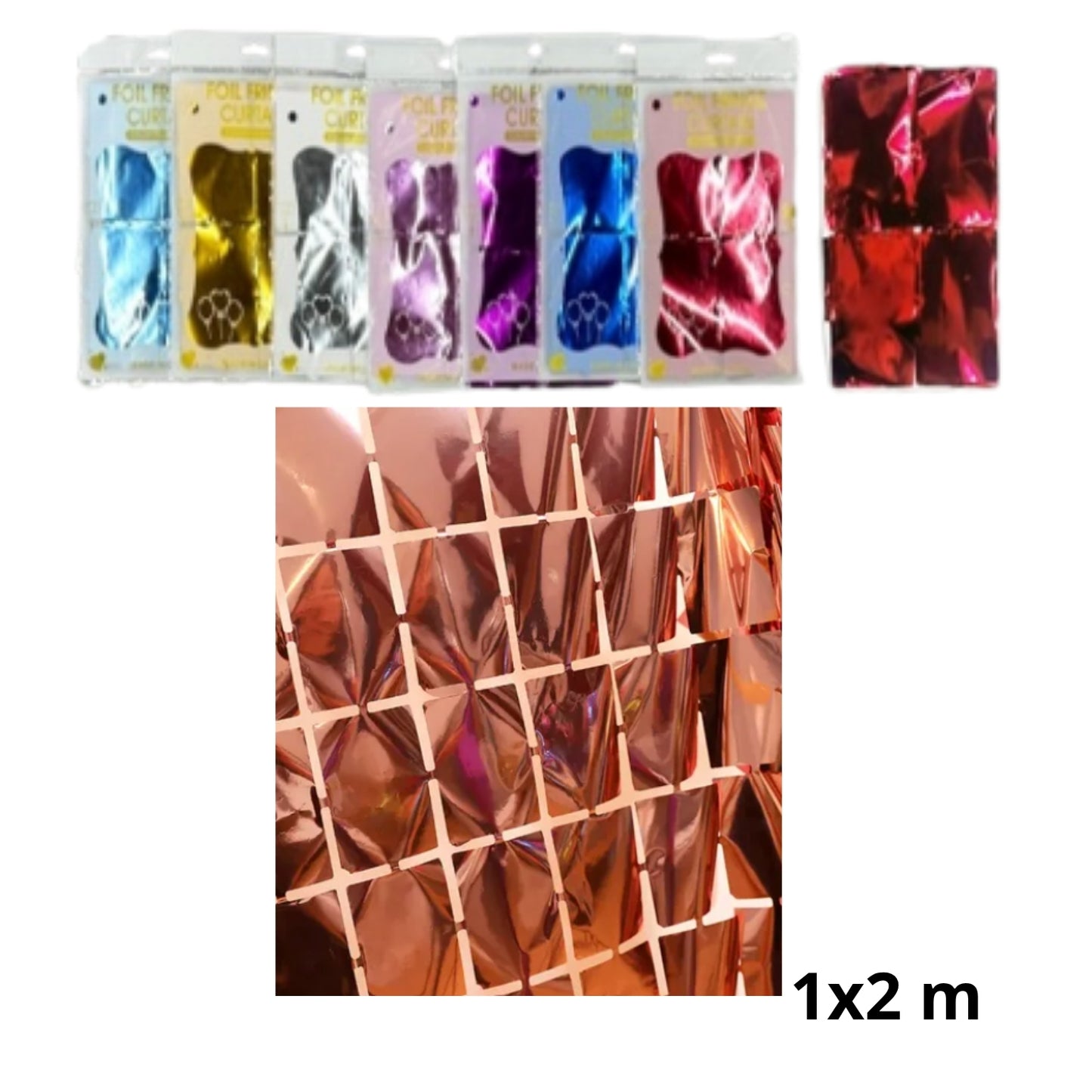 N-GPMX-1463 DA-0108B CORTINA DECORATIVA DE PLASTICO CON 1 PZ O CAJA CON 600 PZS