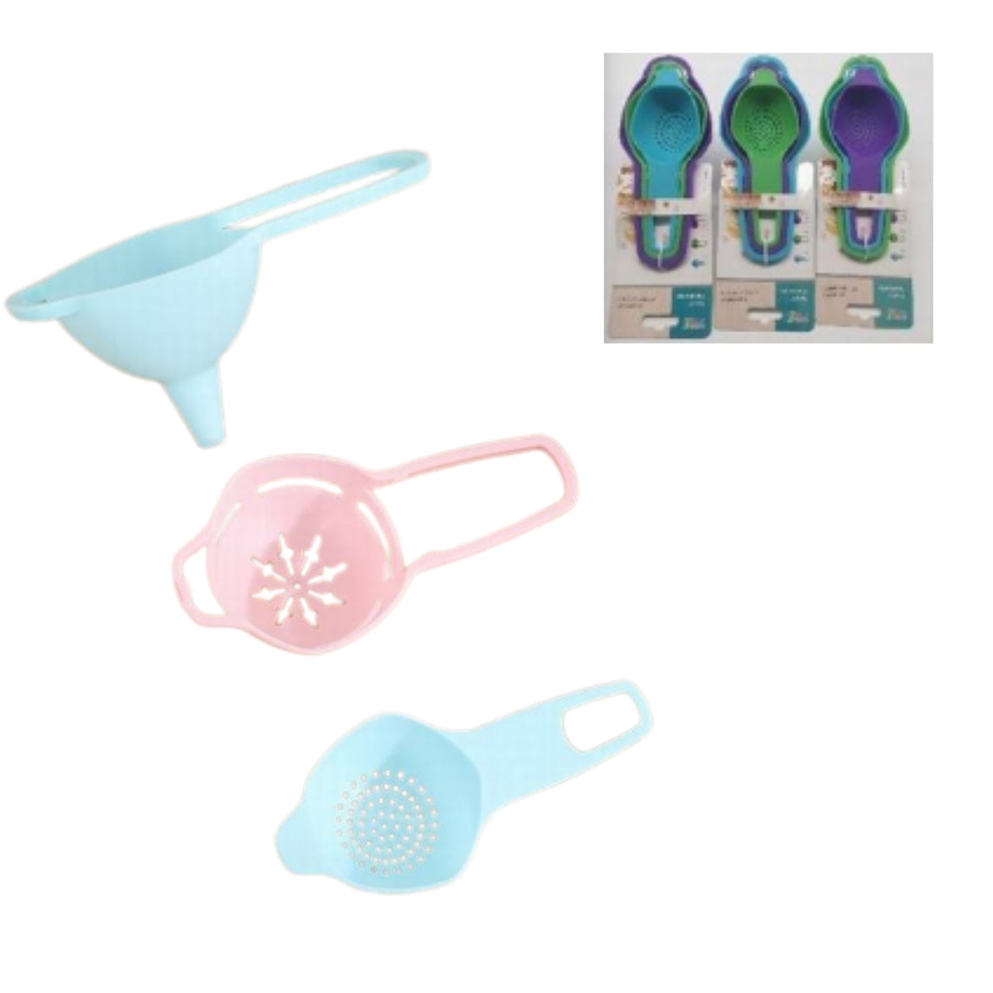 AZ-2302 JUEGO DE ESCURRIDORES PARA REPOSTERIA CON 1 PZ O CAJA CON 288 PZS