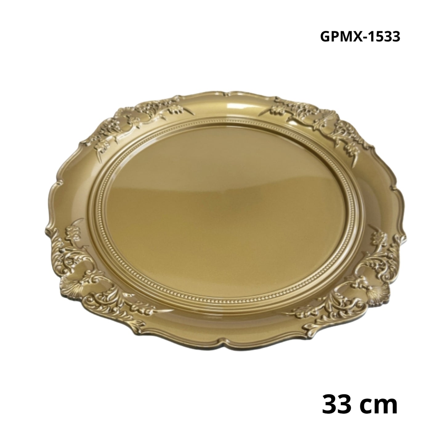N-GPMX-1533 AA-1619B-13A PLATO DE PLASTICO CON 1 PZ O CAJA CON 50 PZS