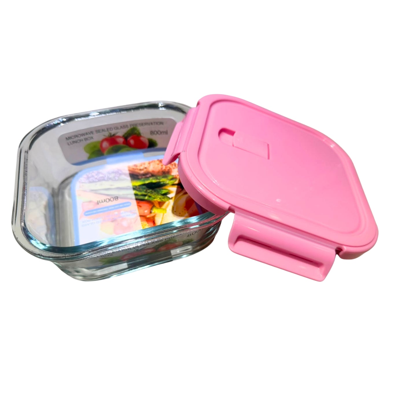 AV-8604B-3 RECIPIENTE PARA ALIMENTOS DE VIDRIO CON 1 PZ O CAJA CON 24 PZS