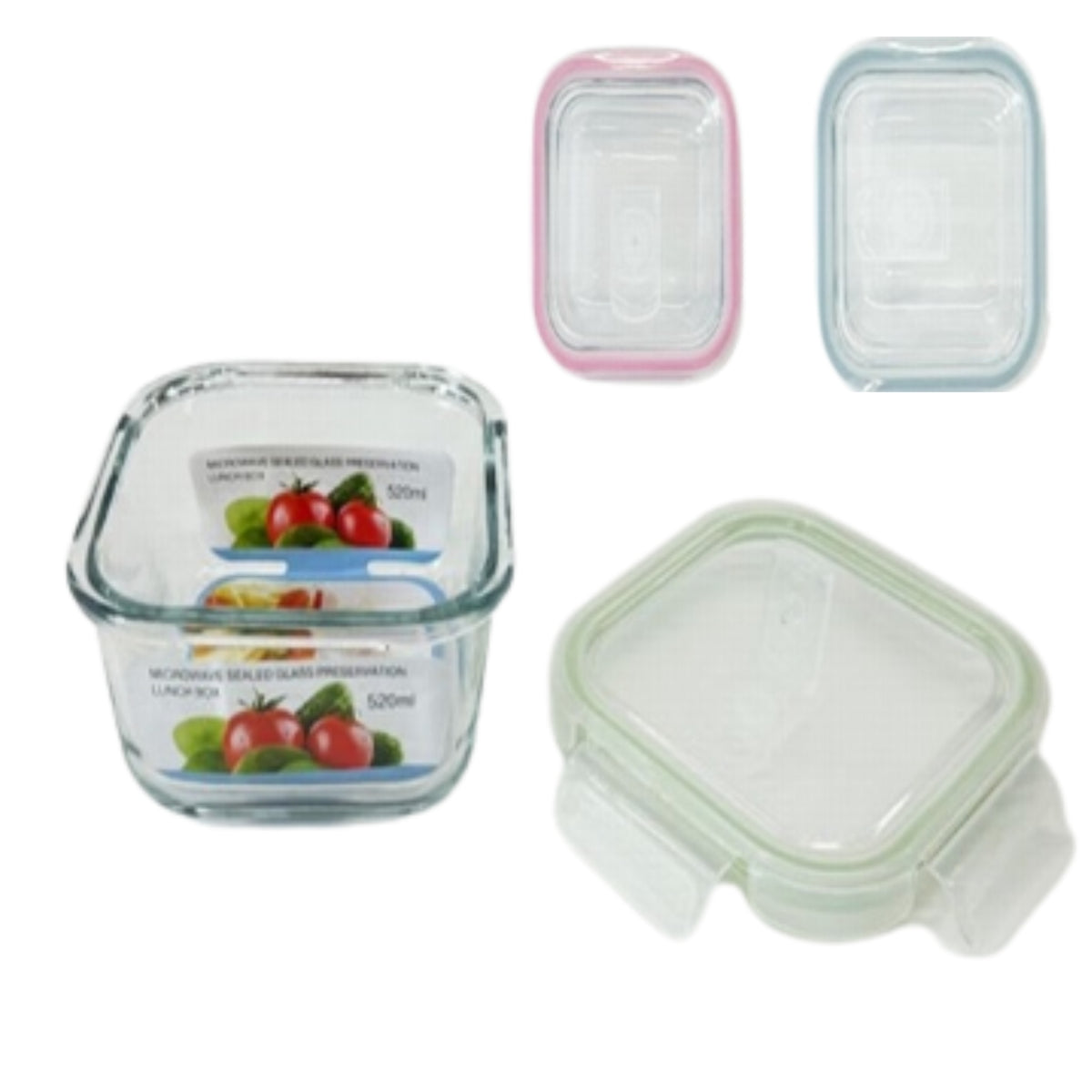 N-GPMX-1548 AV-8605B-2 RECIPIENTE PARA ALIMENTOS DE VIDRIO CON 1 PZ O CAJA CON 36 PZS