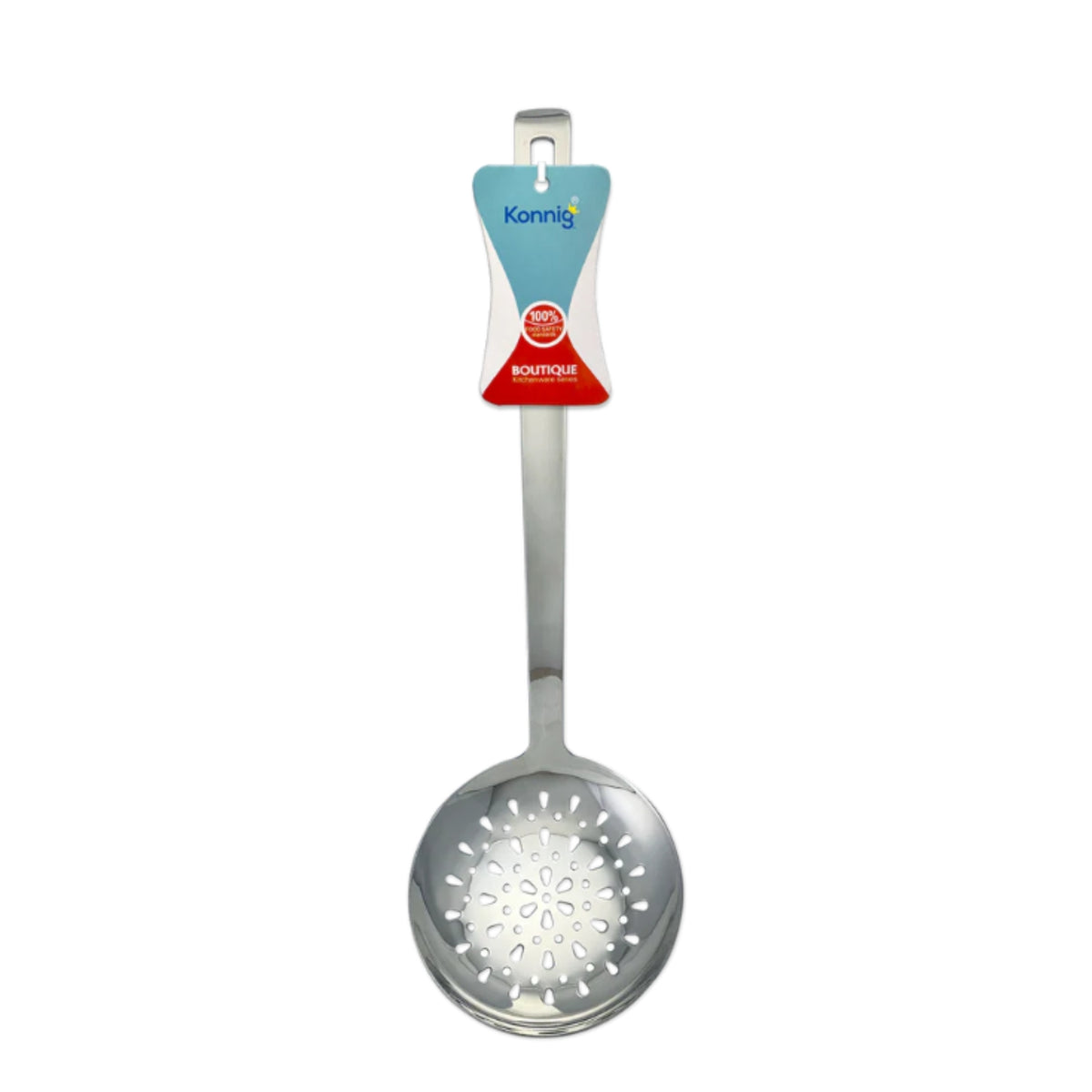 N-GPMX-1557 1328 UTENSILIO BOUTIQUE CUCHARA RANURADA DE ACERO CON 1 PZ O CAJA CON 240 PZS